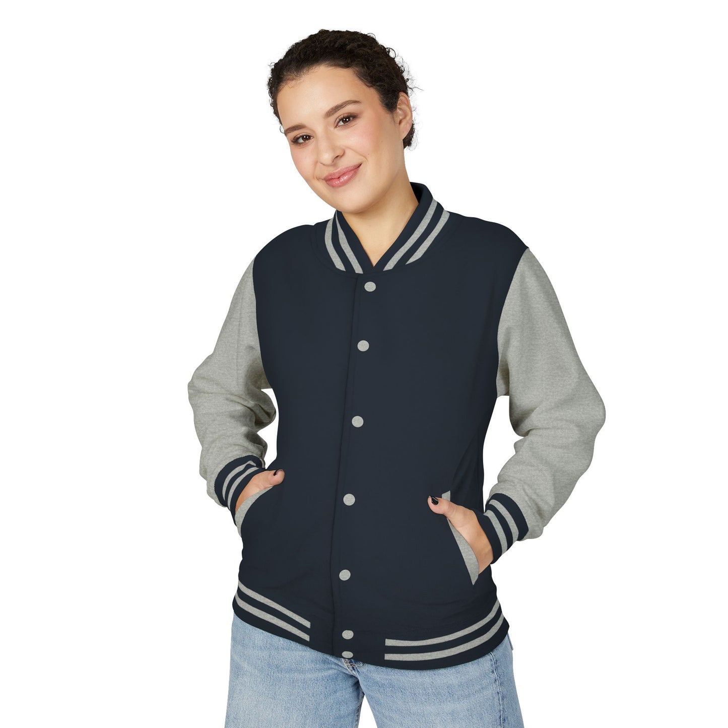 Letterman Jacket — Retro Graphic Back Patch