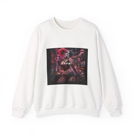 Crewneck Sweatshirt — The Fafc Society Gothic Harley-Style Art Pullover