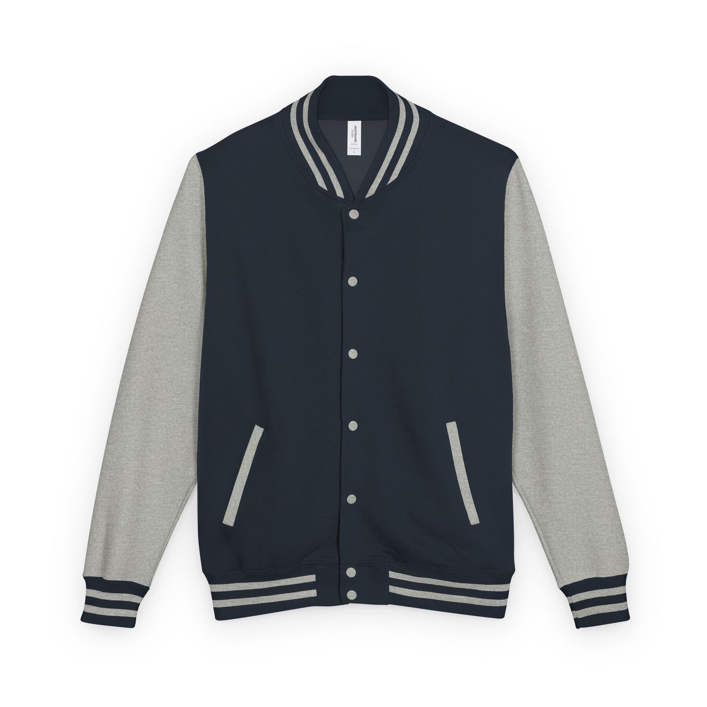 Letterman Jacket — Retro Graphic Back Patch