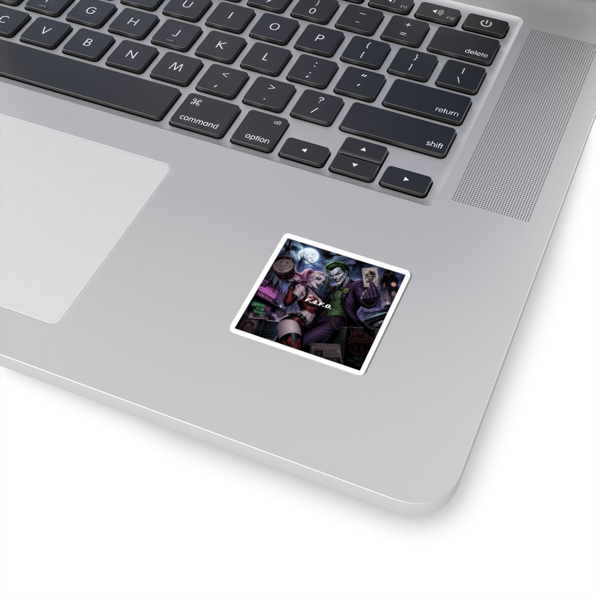 Harley Quinn & Joker Nightscape Sticker - Kiss-Cut Vinyl Decal