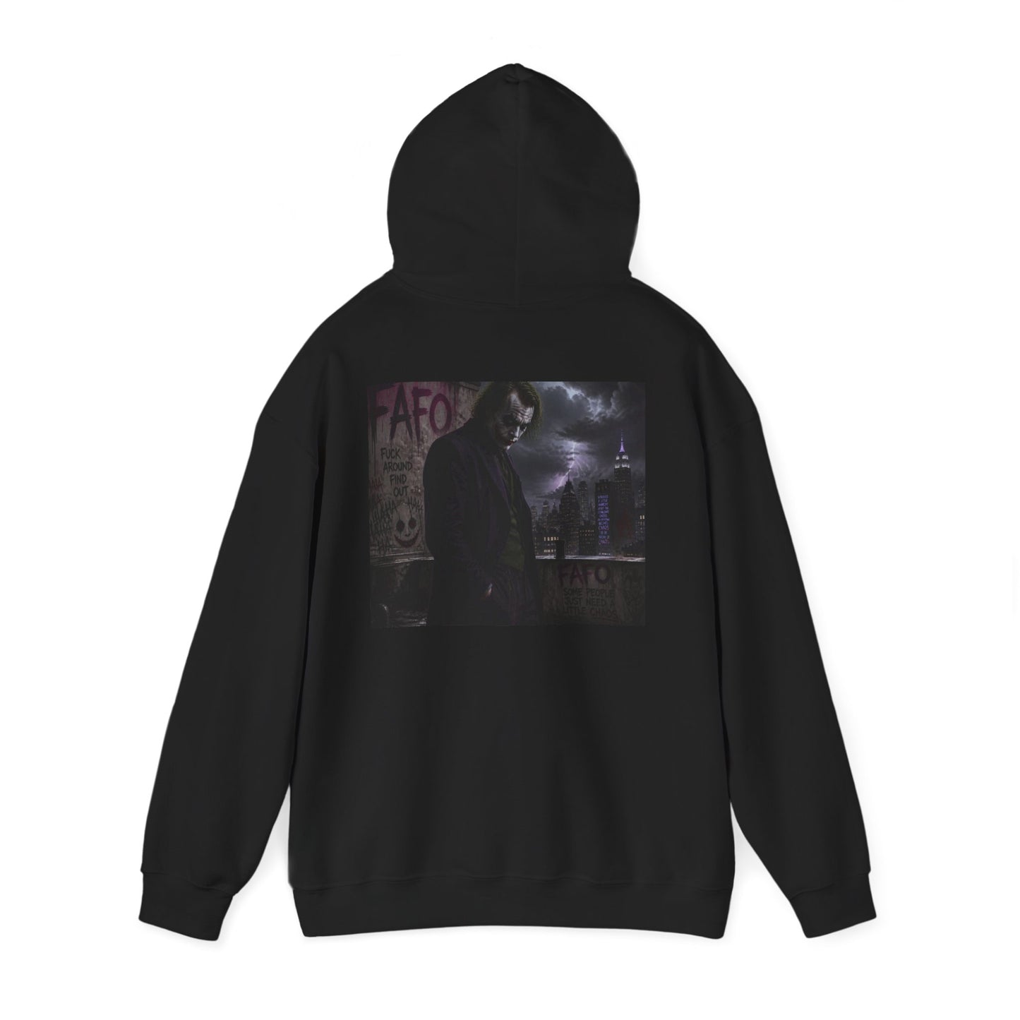 Dark Alley Noir Hoodie — Moody Urban Cyberpunk Streetwear