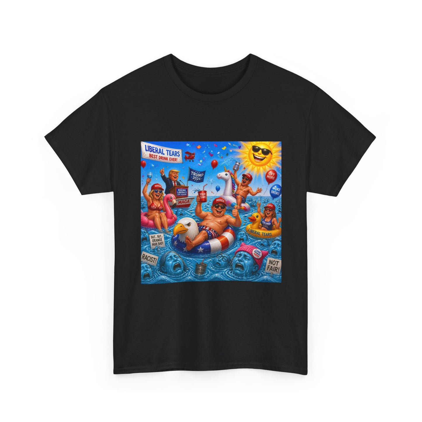 Beach Party T-Shirt — "Lifeguard Sharks" Summer Graphic Tee