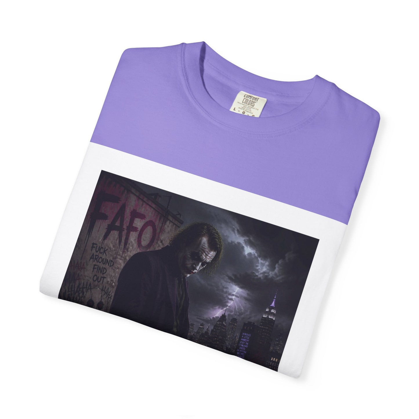 Dark Urban Noir T-Shirt — 'The Fafo Society' Skull Logo Tee