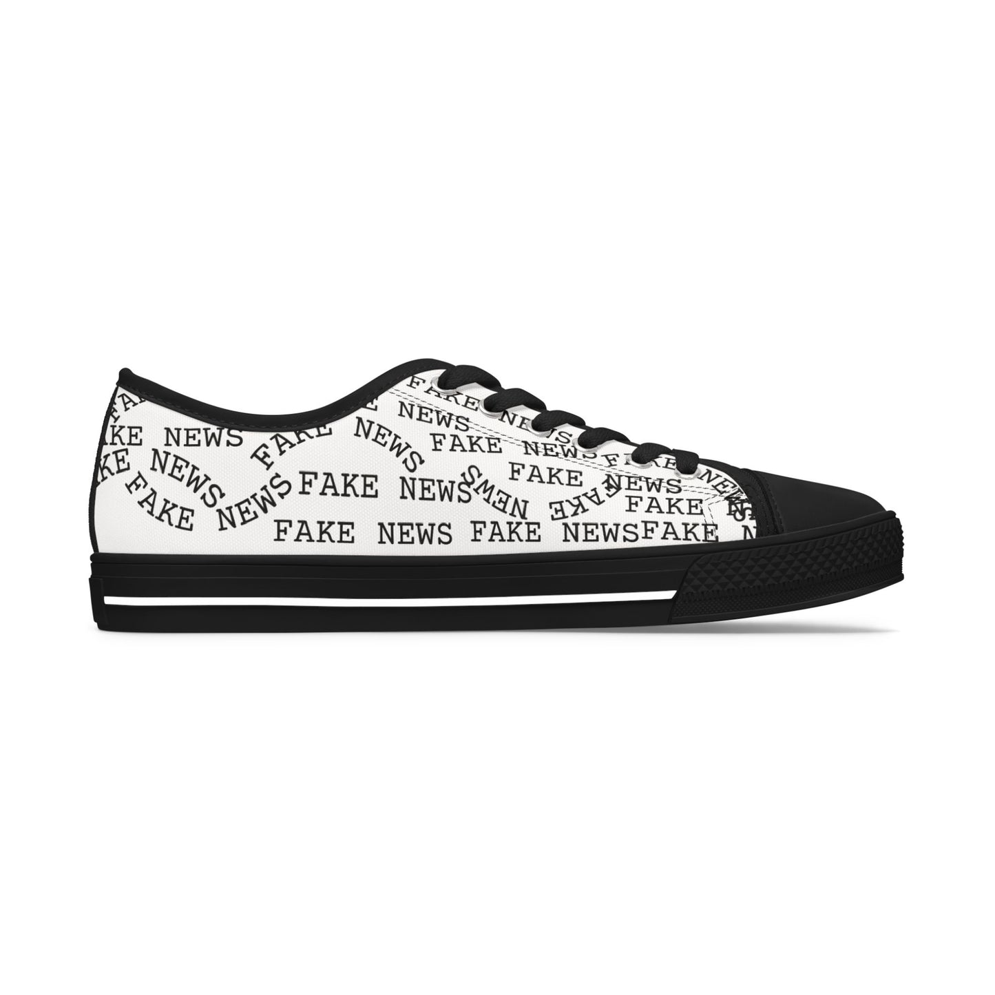 Women's Low Top 'FAKE NEWS' Shoes