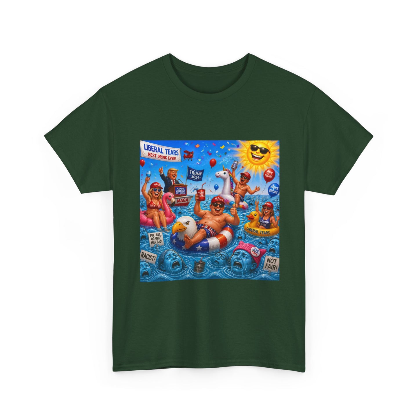 Beach Party T-Shirt — "Lifeguard Sharks" Summer Graphic Tee