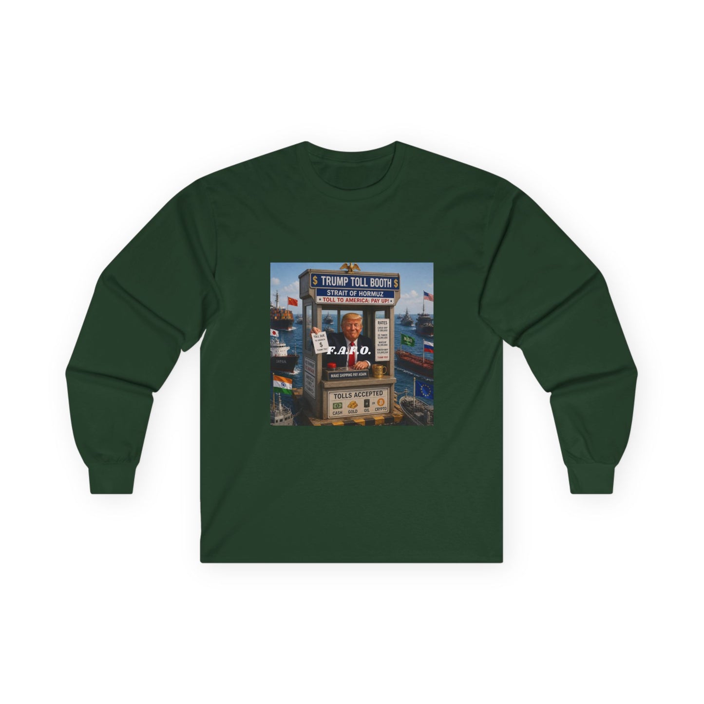 The FAFO Society Long Sleeve Tee — Vintage Carnival Ticket Booth Graphic