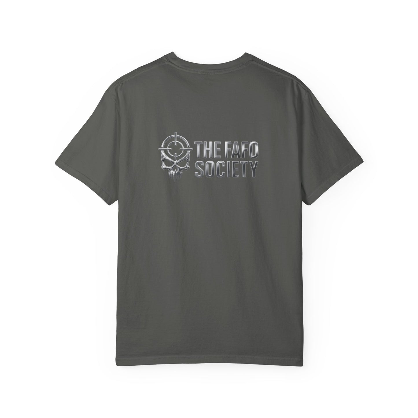Dark Urban Noir T-Shirt — 'The Fafo Society' Skull Logo Tee