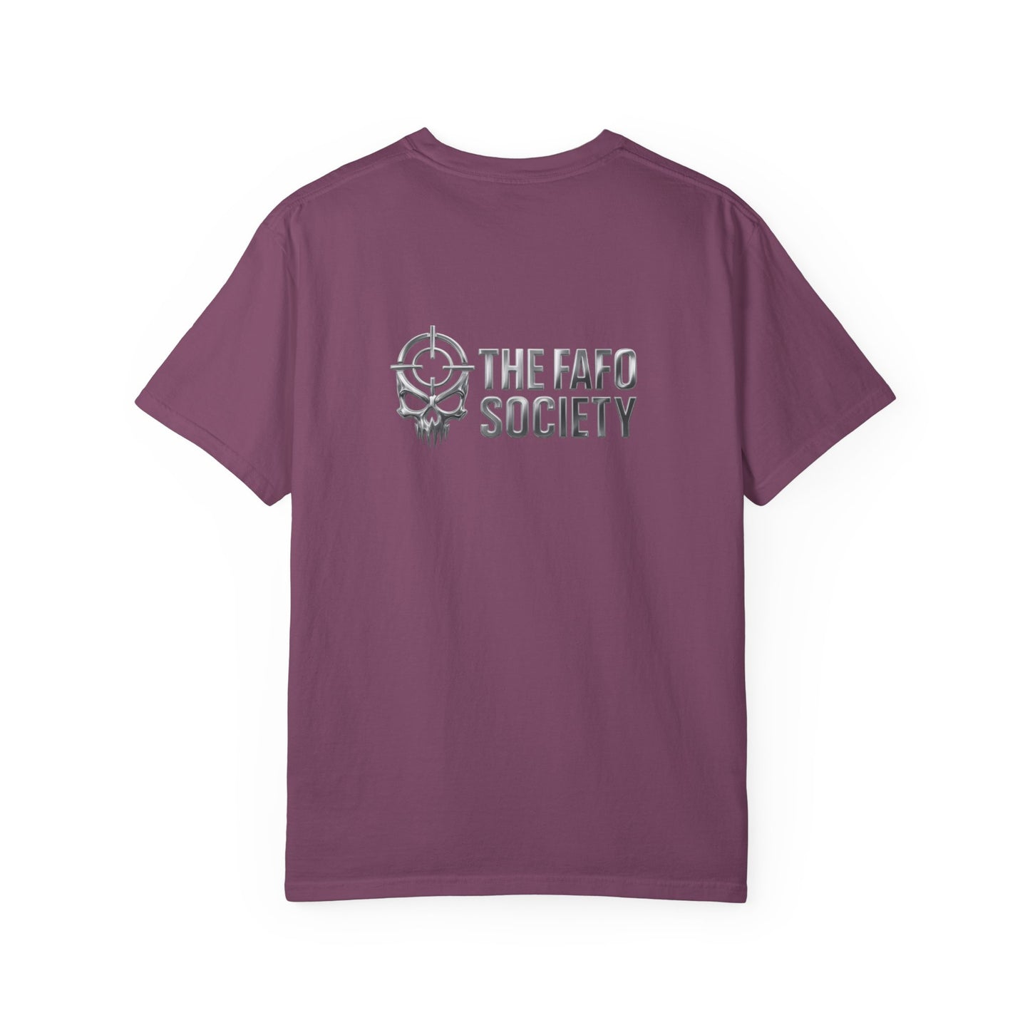 Dark Urban Noir T-Shirt — 'The Fafo Society' Skull Logo Tee