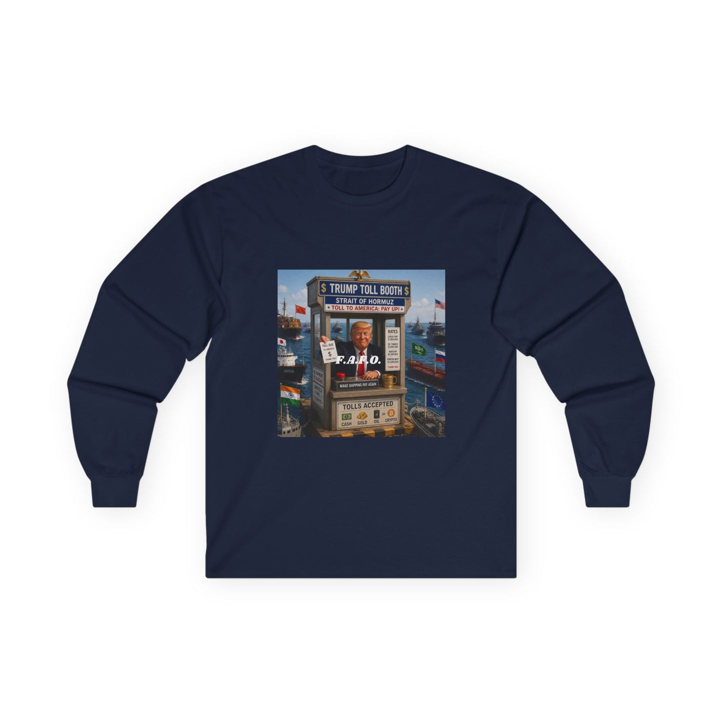The FAFO Society Long Sleeve Tee — Vintage Carnival Ticket Booth Graphic
