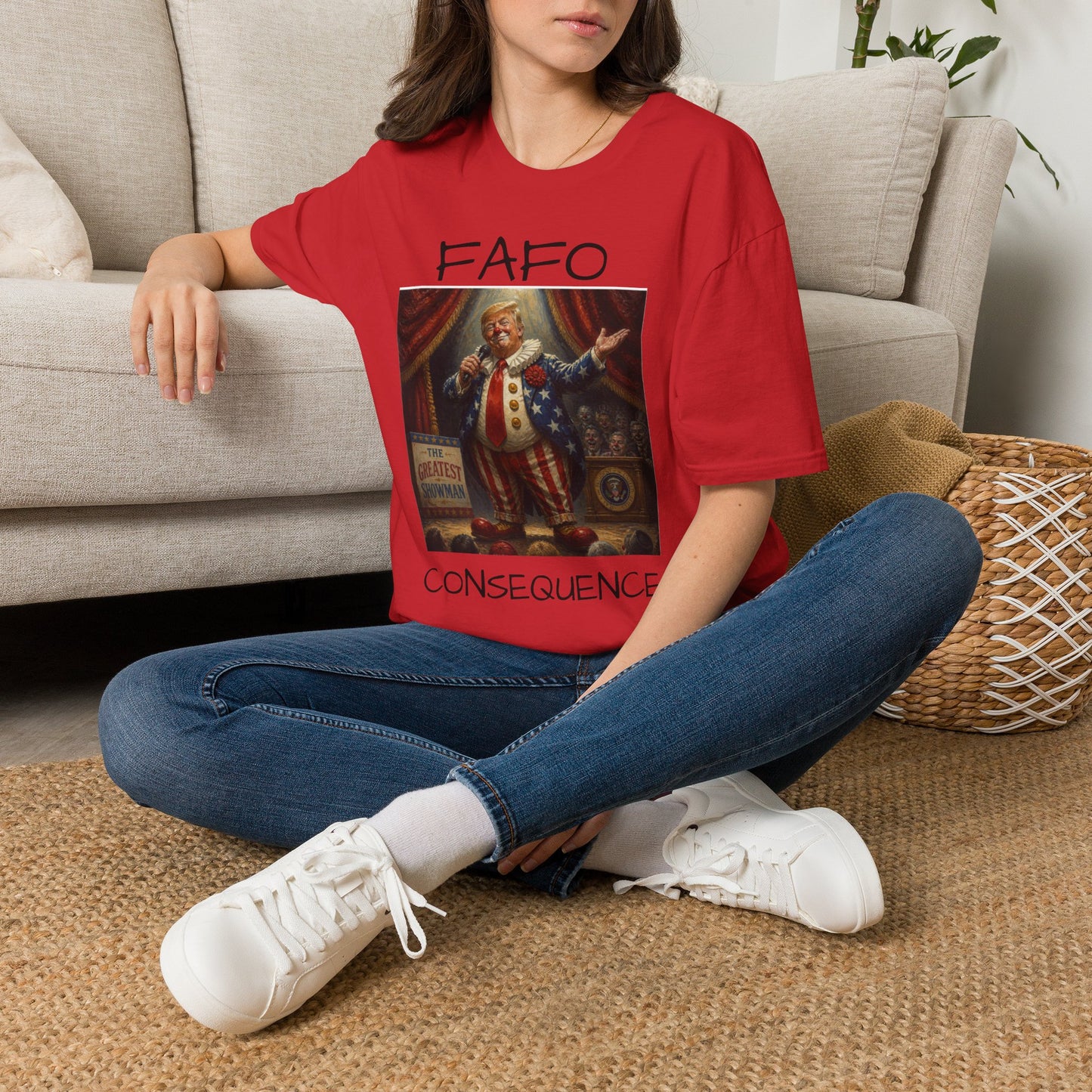 Graphic T‑Shirt FAFO Consequences Vintage King Portrait