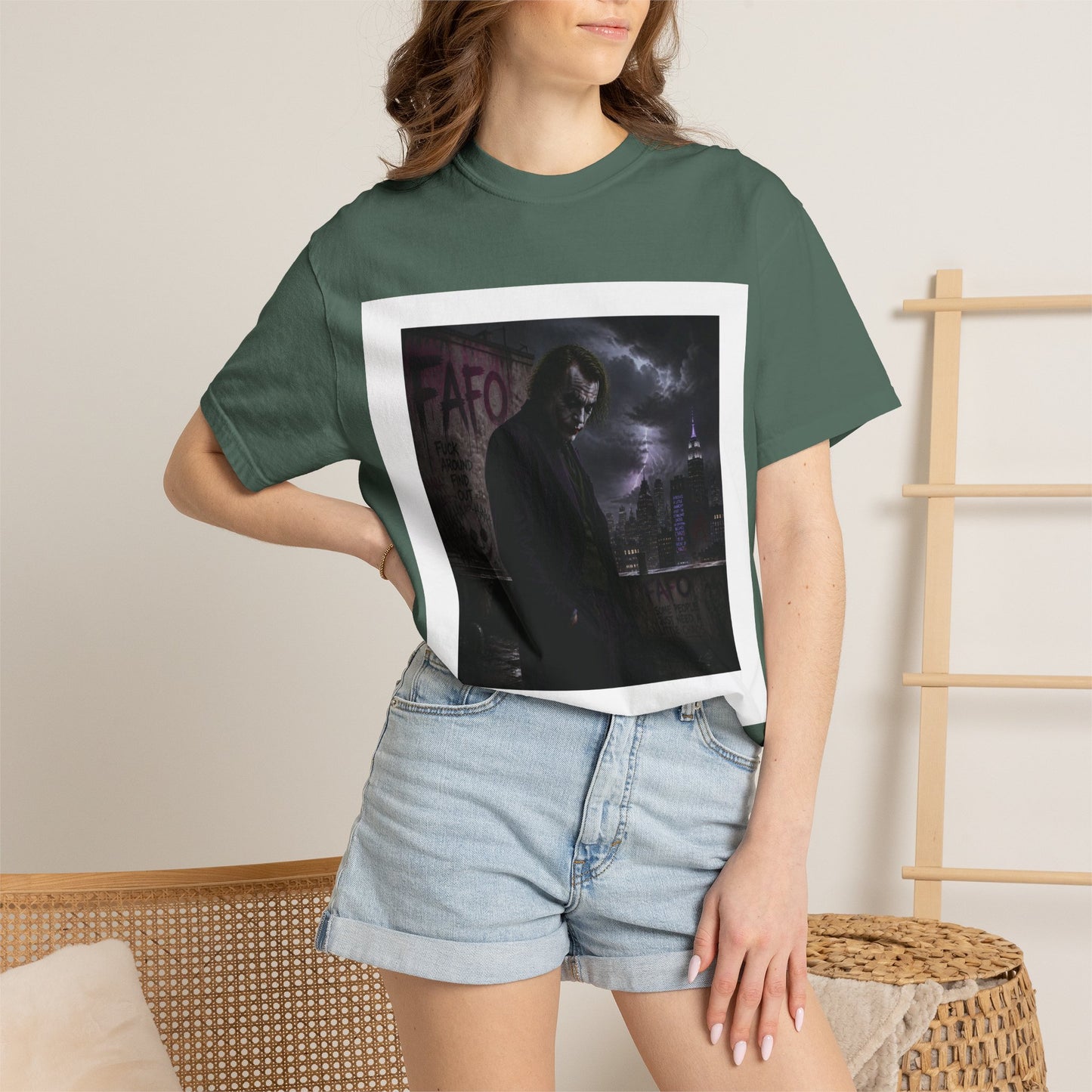 Dark Urban Noir T-Shirt — 'The Fafo Society' Skull Logo Tee
