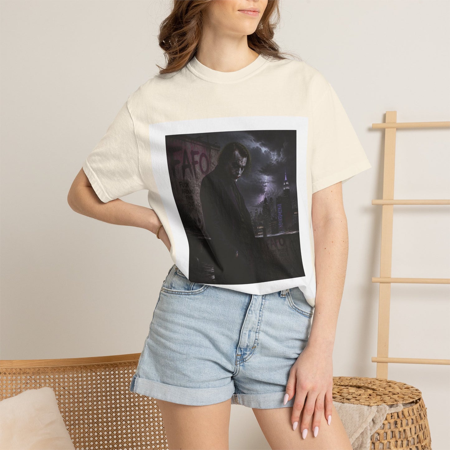 Dark Urban Noir T-Shirt — 'The Fafo Society' Skull Logo Tee