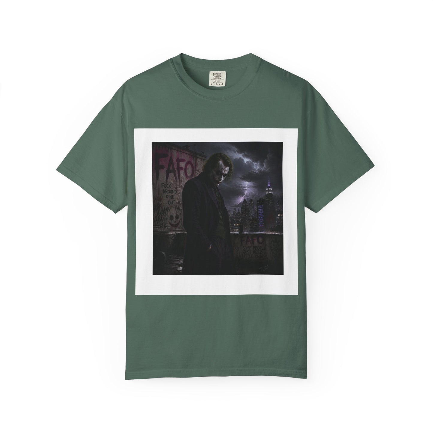 Dark Urban Noir T-Shirt — 'The Fafo Society' Skull Logo Tee