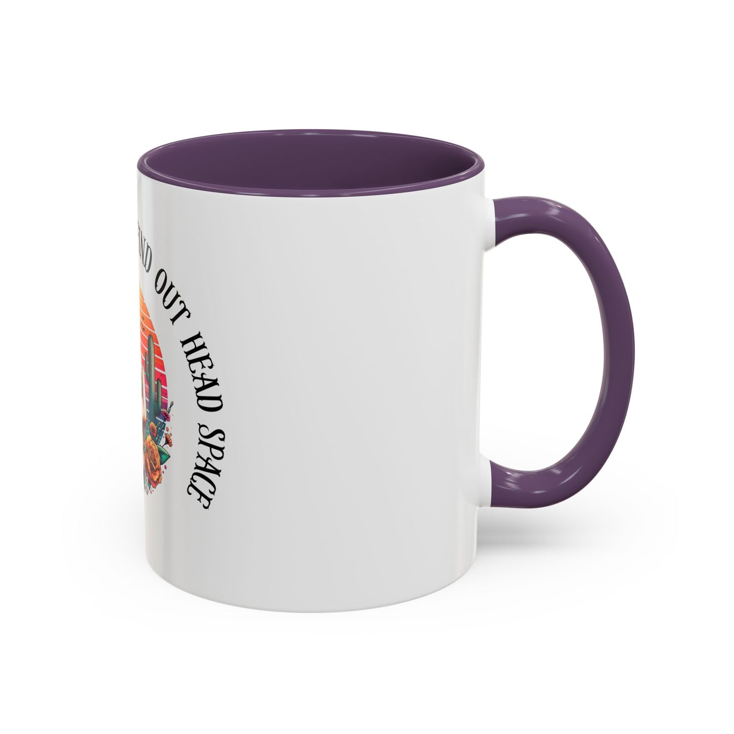 Coffee Mug - "I’m In A Fuck Around Find Out" Retro Cactus Middle Finger Design (Accent 11/15oz)
