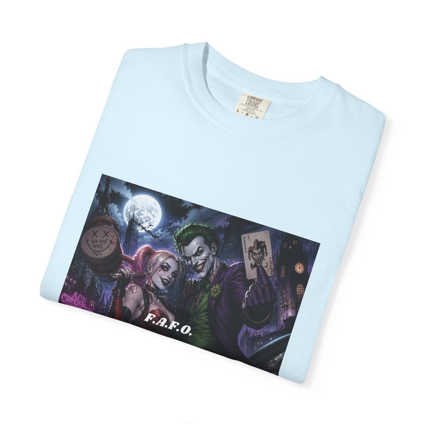 Graphic T-Shirt — The FAFO Society Joker & Harley Art Print