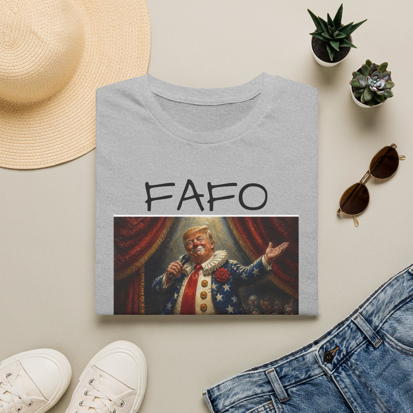 Graphic T‑Shirt FAFO Consequences Vintage King Portrait