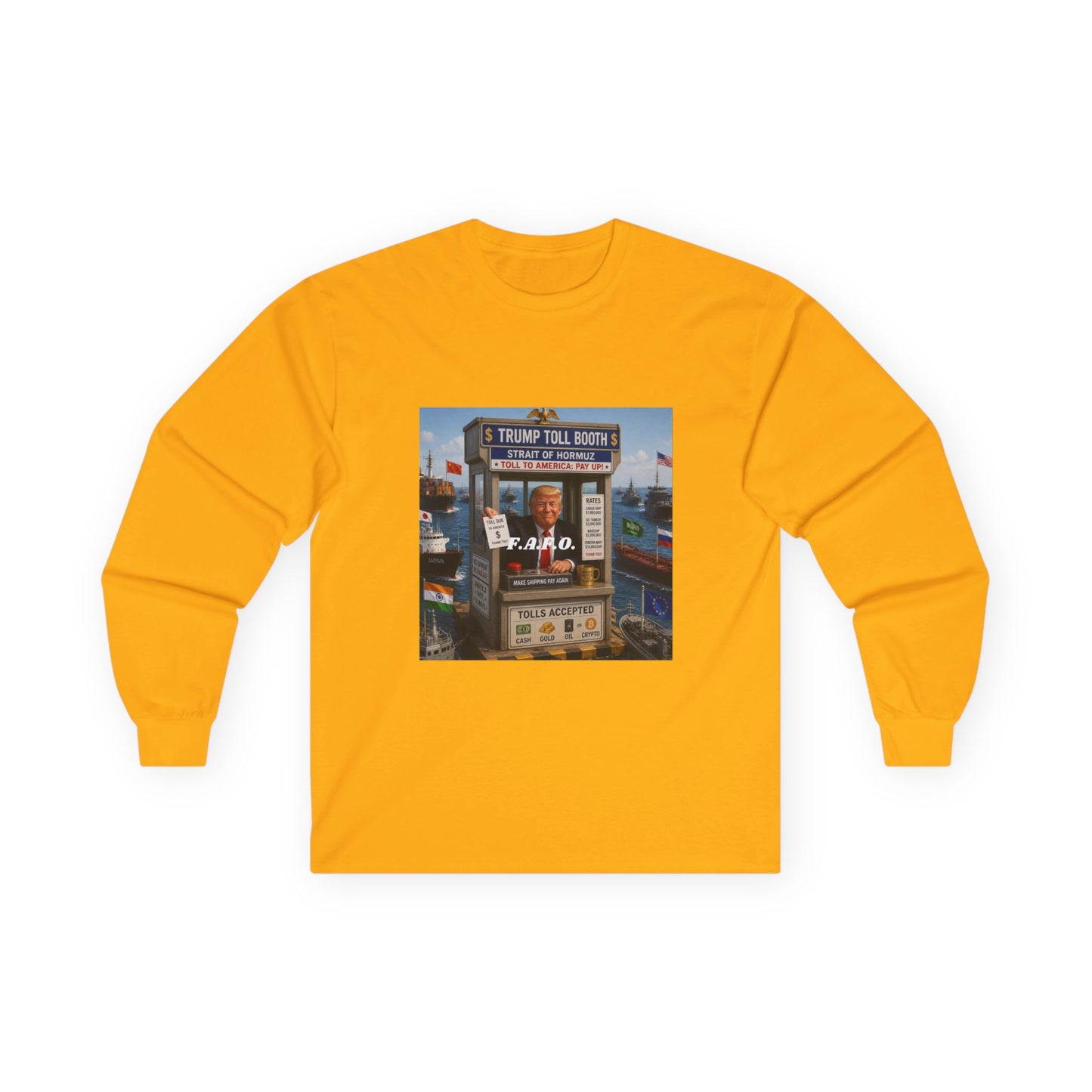 The FAFO Society Long Sleeve Tee — Vintage Carnival Ticket Booth Graphic