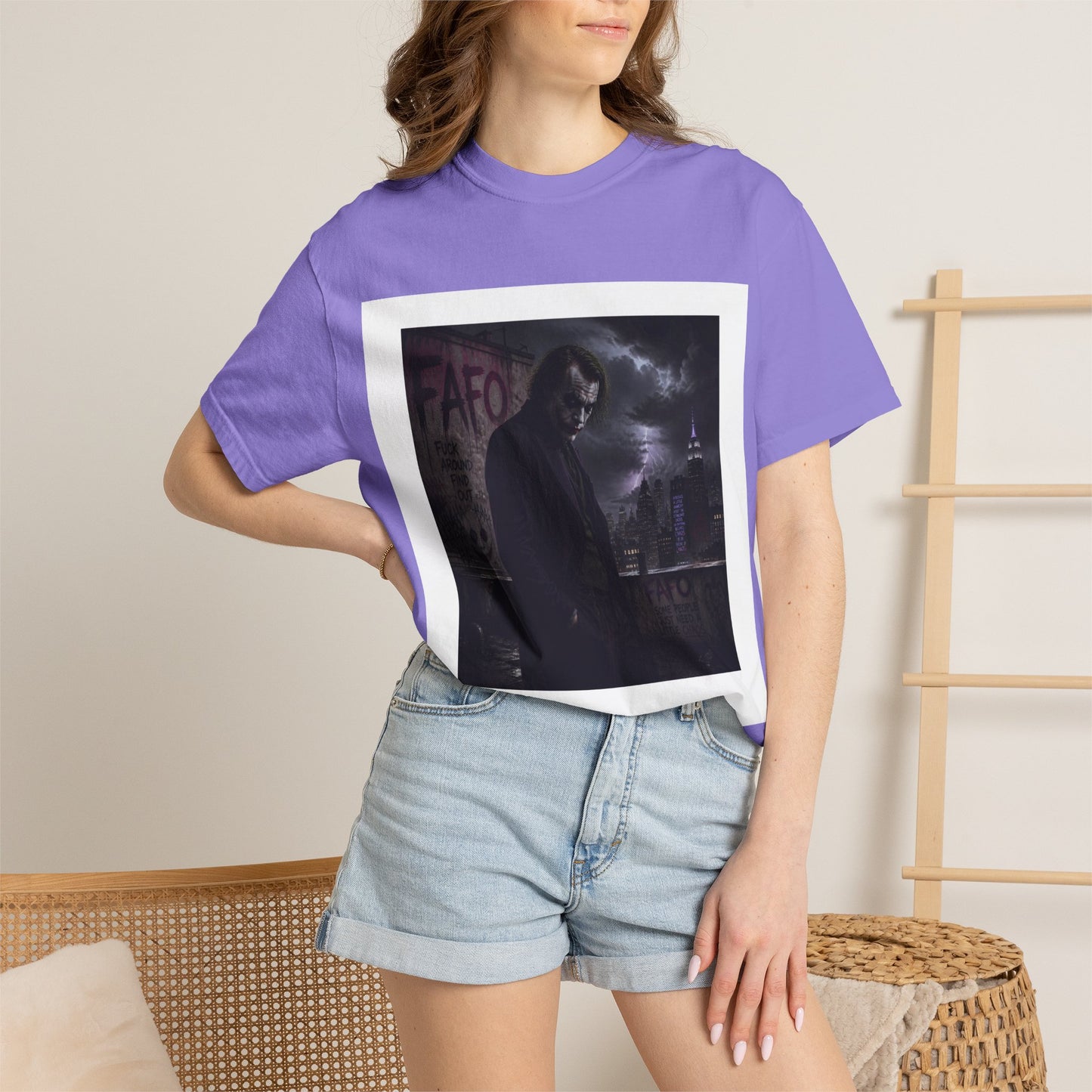 Dark Urban Noir T-Shirt — 'The Fafo Society' Skull Logo Tee