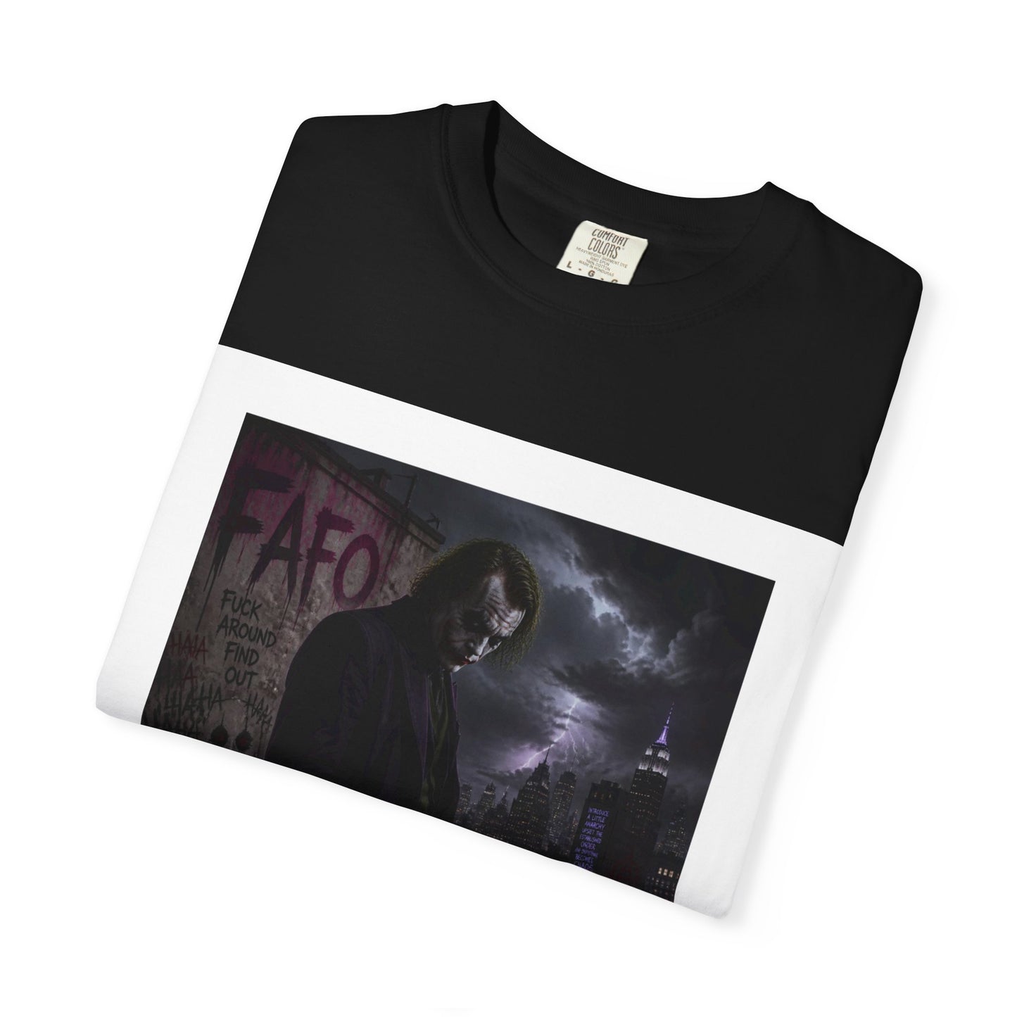 Dark Urban Noir T-Shirt — 'The Fafo Society' Skull Logo Tee