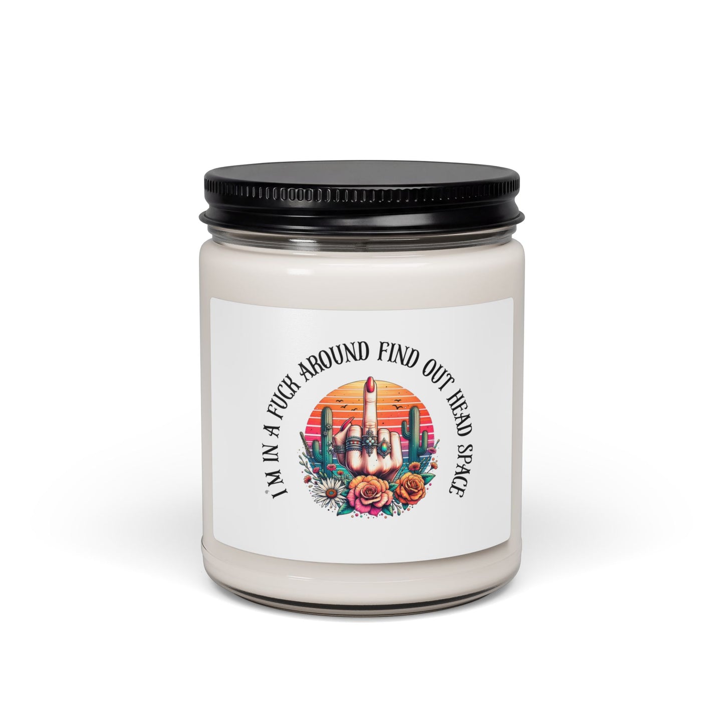 FAFO Middle Finger Scented Soy Candle — 9oz Novelty Gift