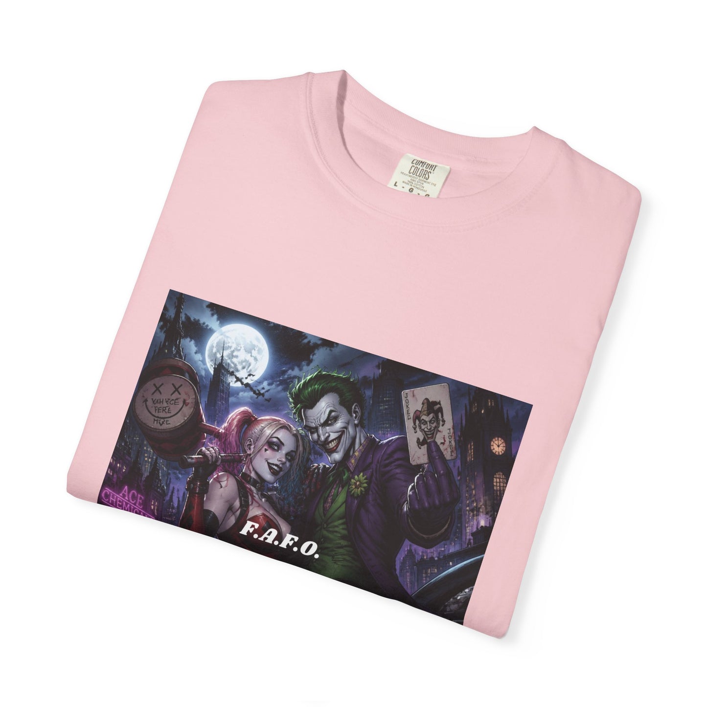 Graphic T-Shirt — The FAFO Society Joker & Harley Art Print