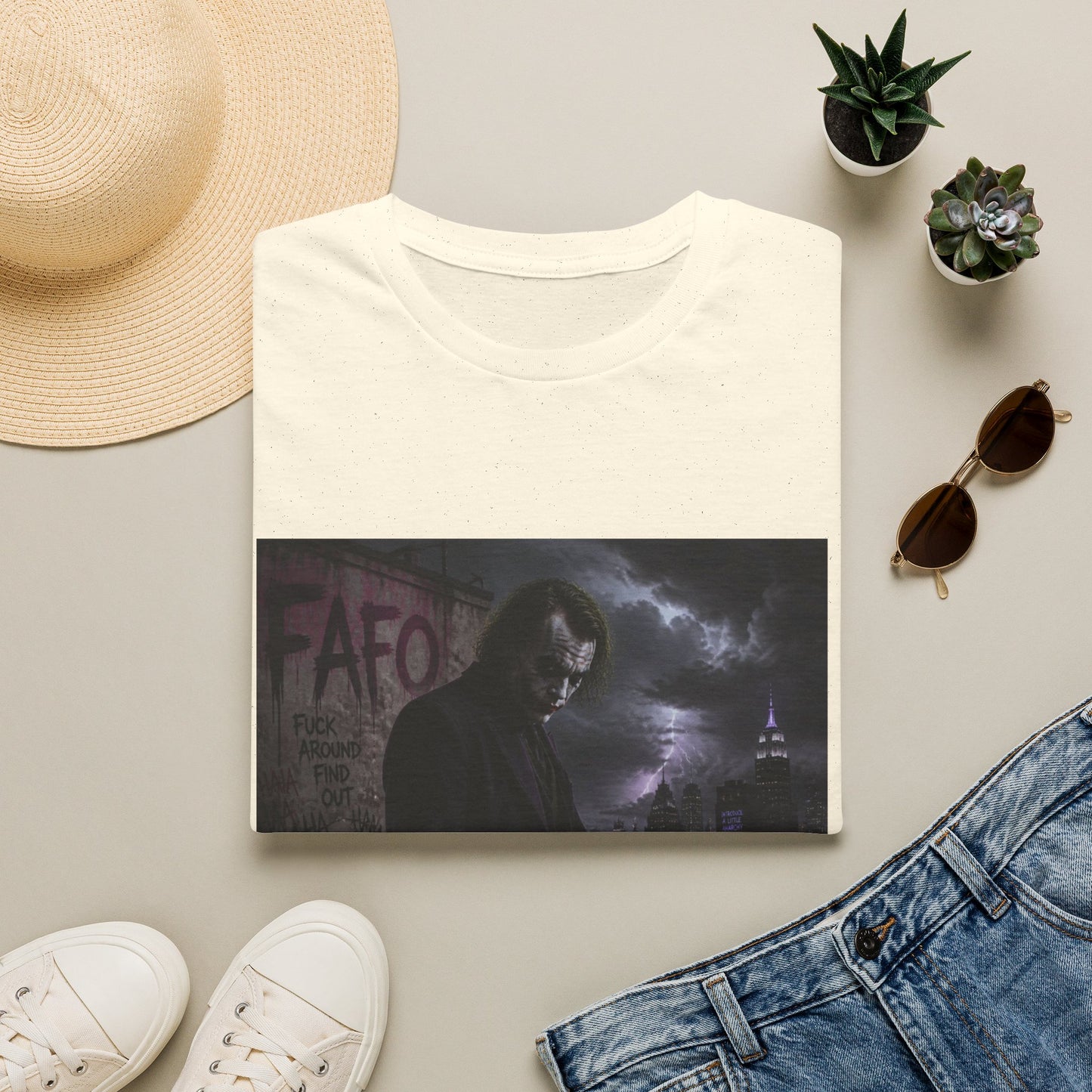 Graphic Tee — Moody Night Joker Portrait T-Shirt