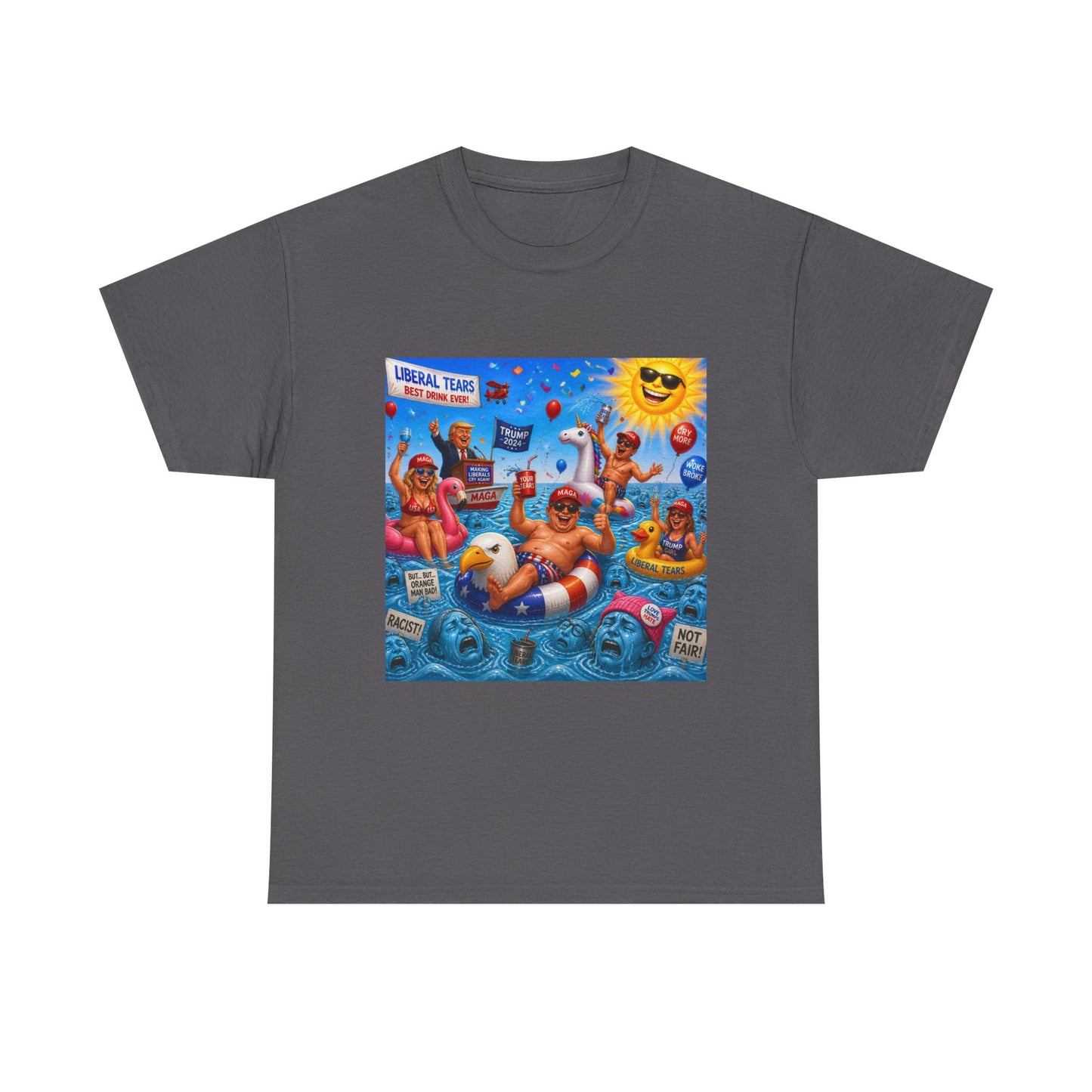 Beach Party T-Shirt — "Lifeguard Sharks" Summer Graphic Tee