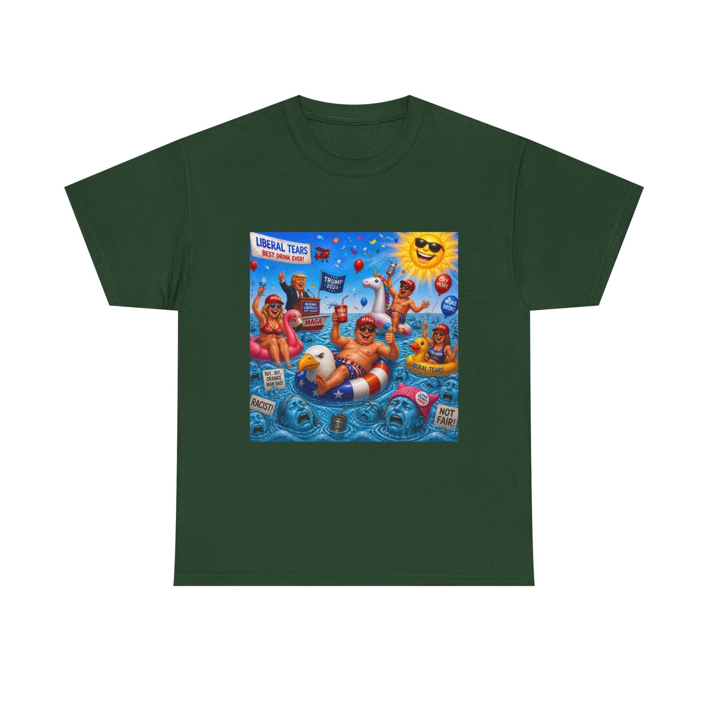 Beach Party T-Shirt — "Lifeguard Sharks" Summer Graphic Tee