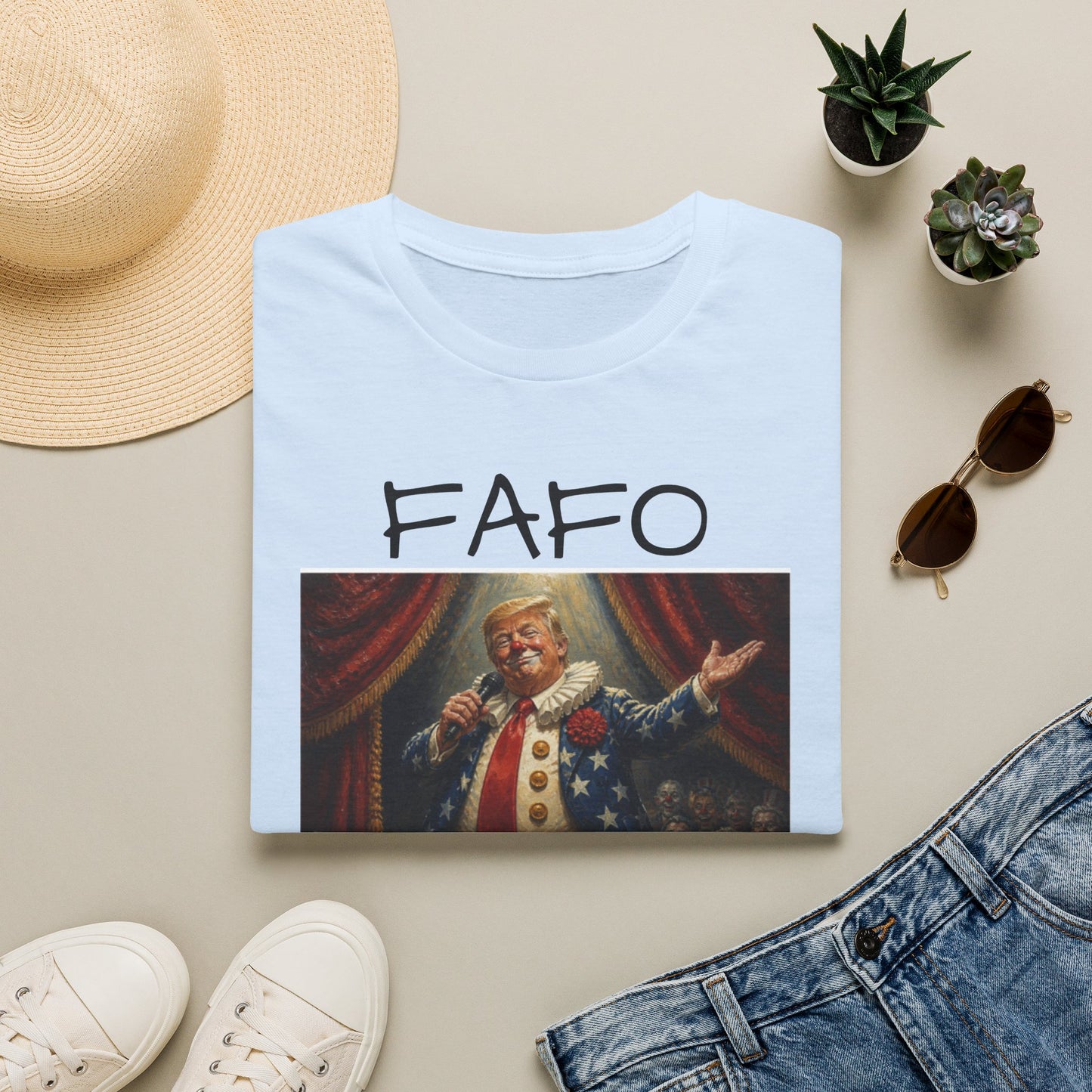 Graphic T‑Shirt FAFO Consequences Vintage King Portrait