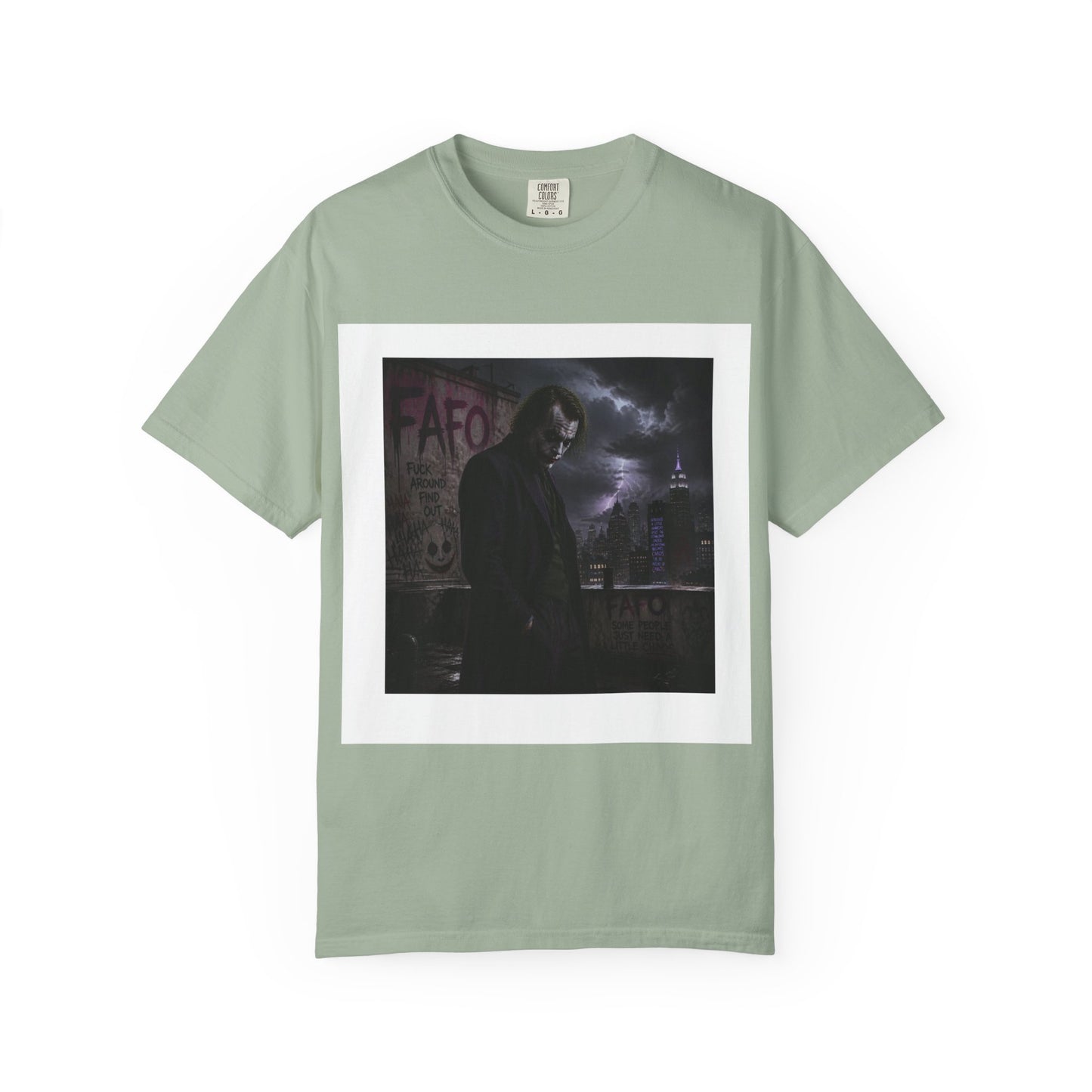 Dark Urban Noir T-Shirt — 'The Fafo Society' Skull Logo Tee