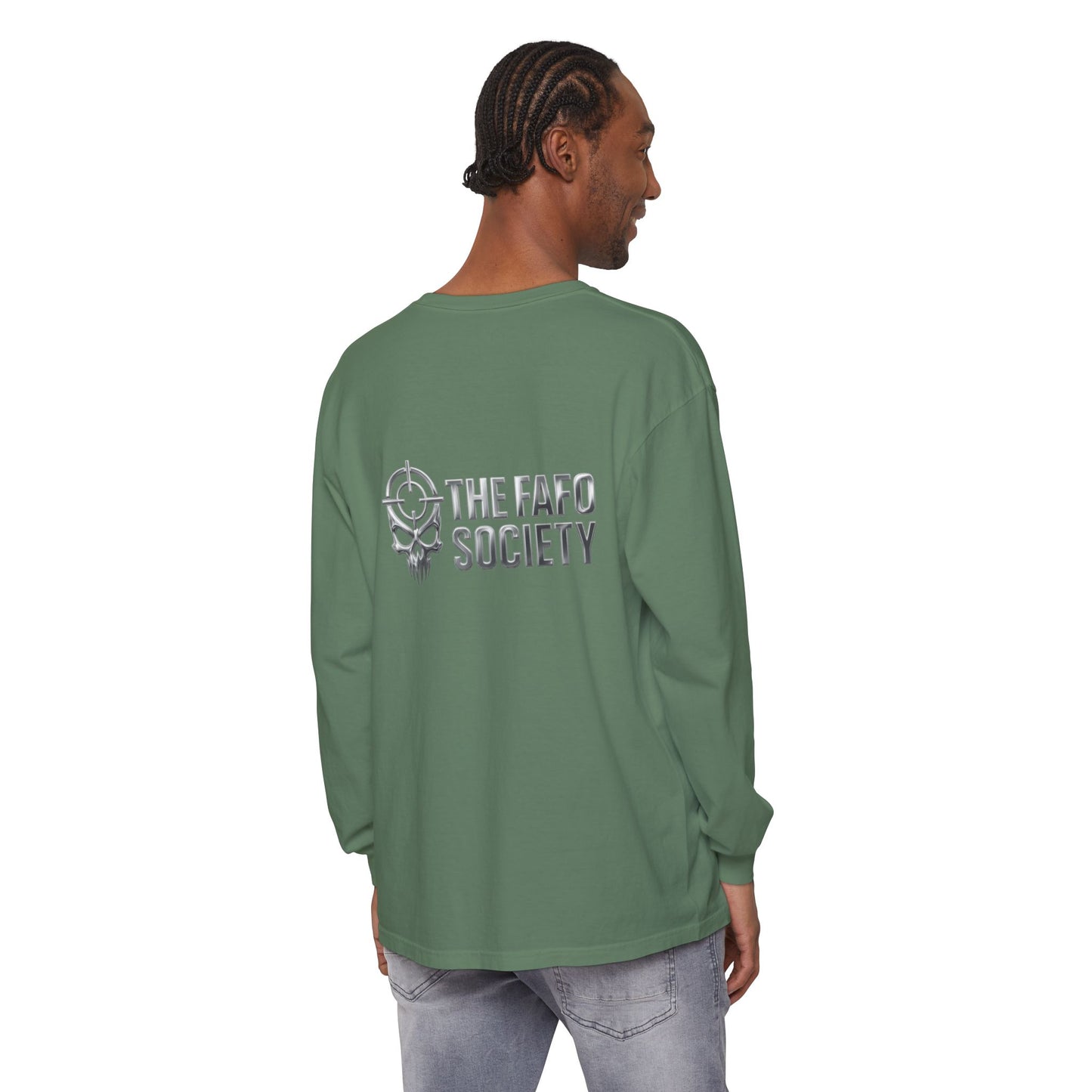 Long Sleeve T-Shirt — 'He Who Fucks Around Finds Out' Phoenix Design (Proud Member of the FAFO Society)