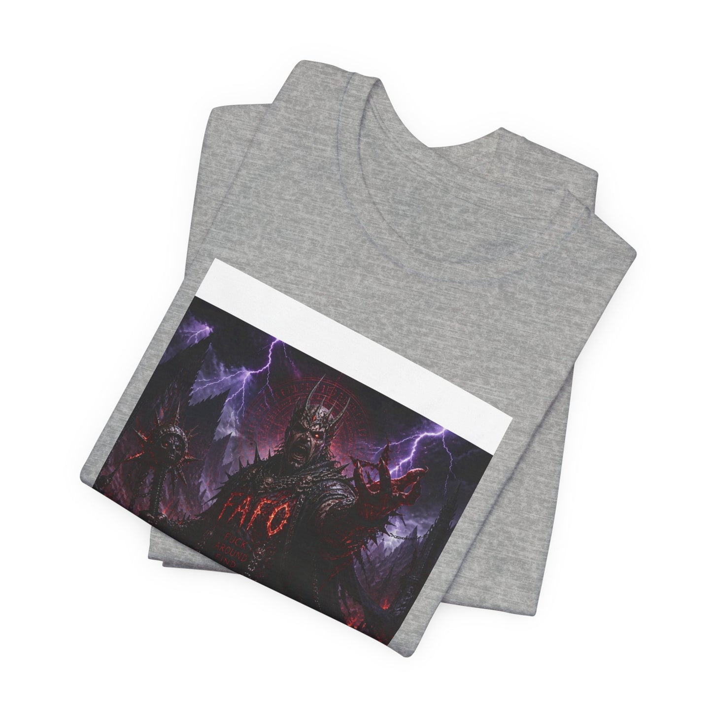 Demon King Graphic Tee – "AFO" Dark Fantasy Anime T-Shirt