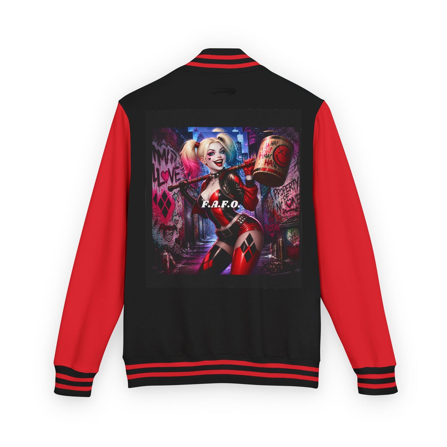 Letterman Jacket — Retro Graphic Back Patch