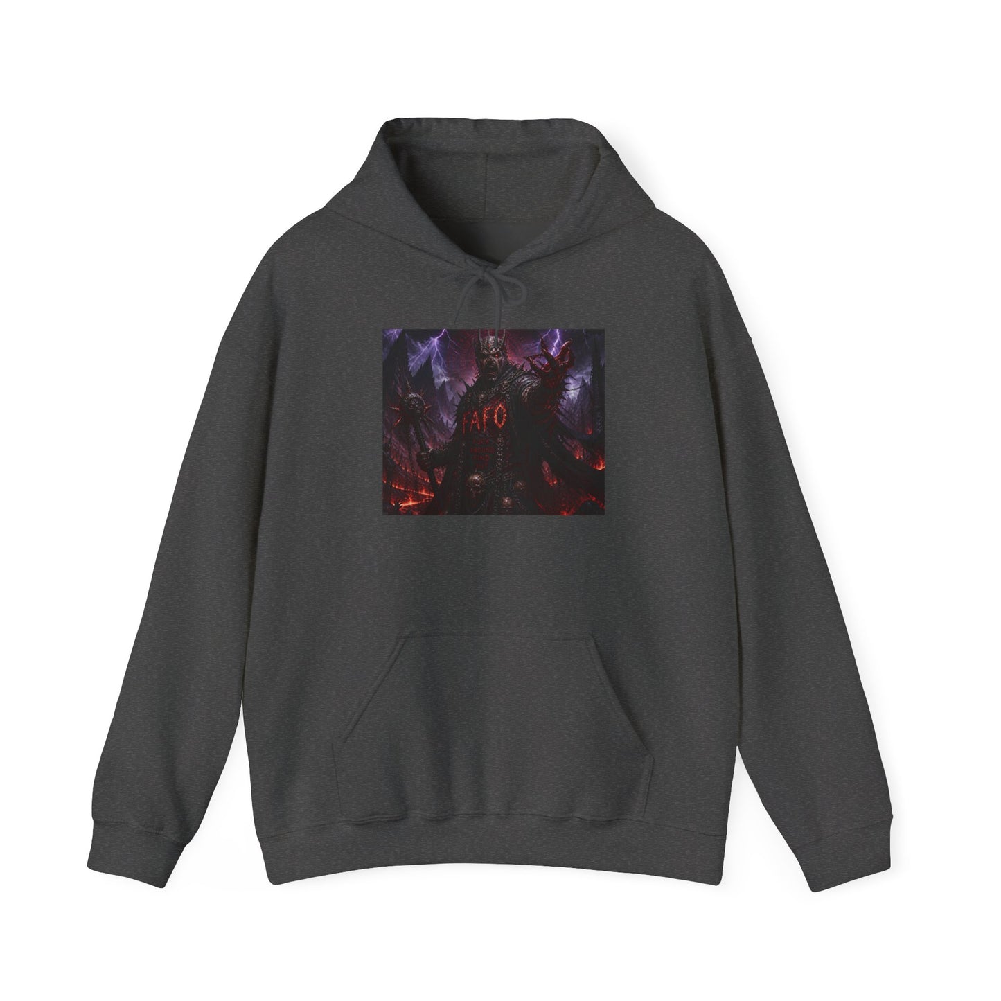 The FARC Society 'Afro' Graphic Hoodie — Dark Neon Palm Design
