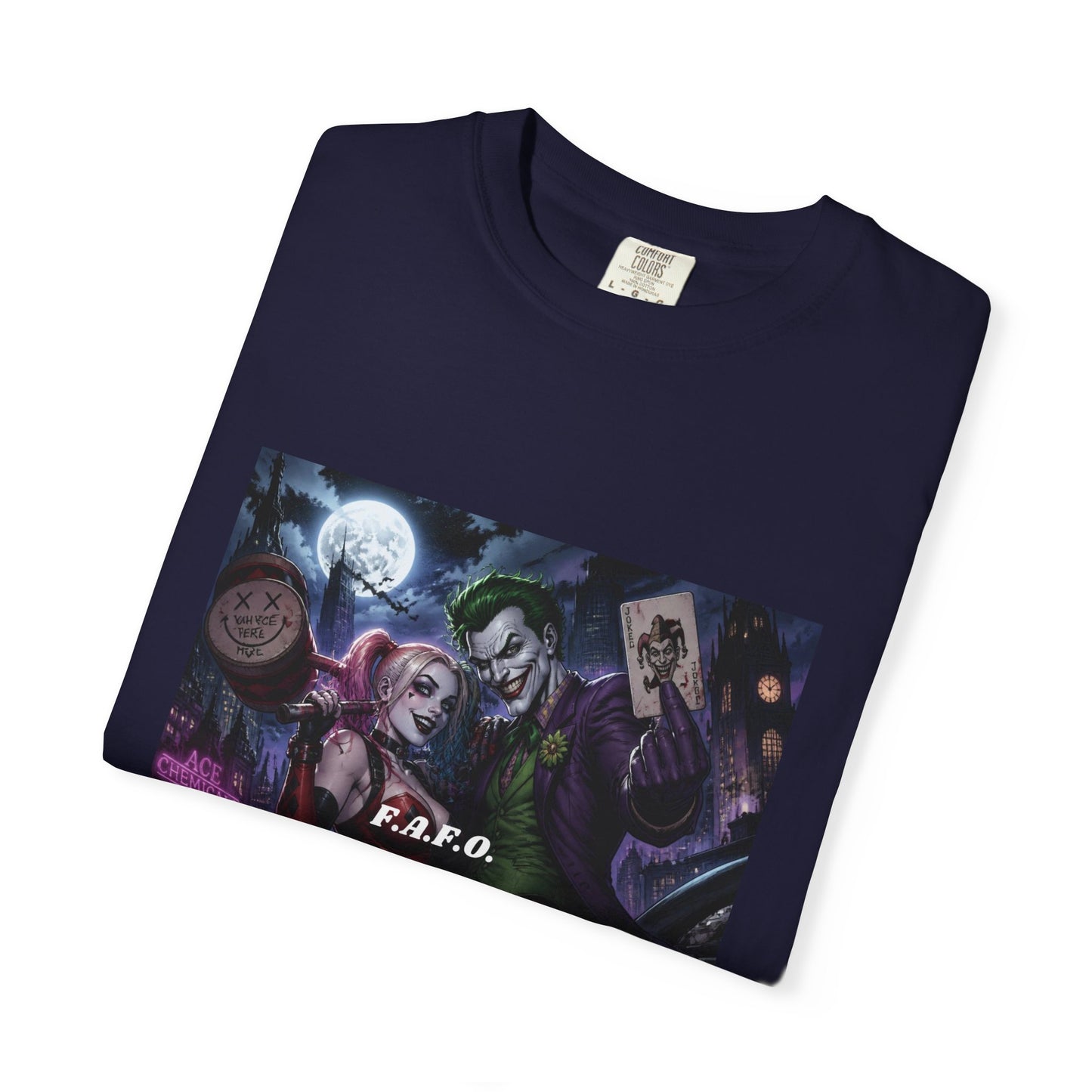 Graphic T-Shirt — The FAFO Society Joker & Harley Art Print