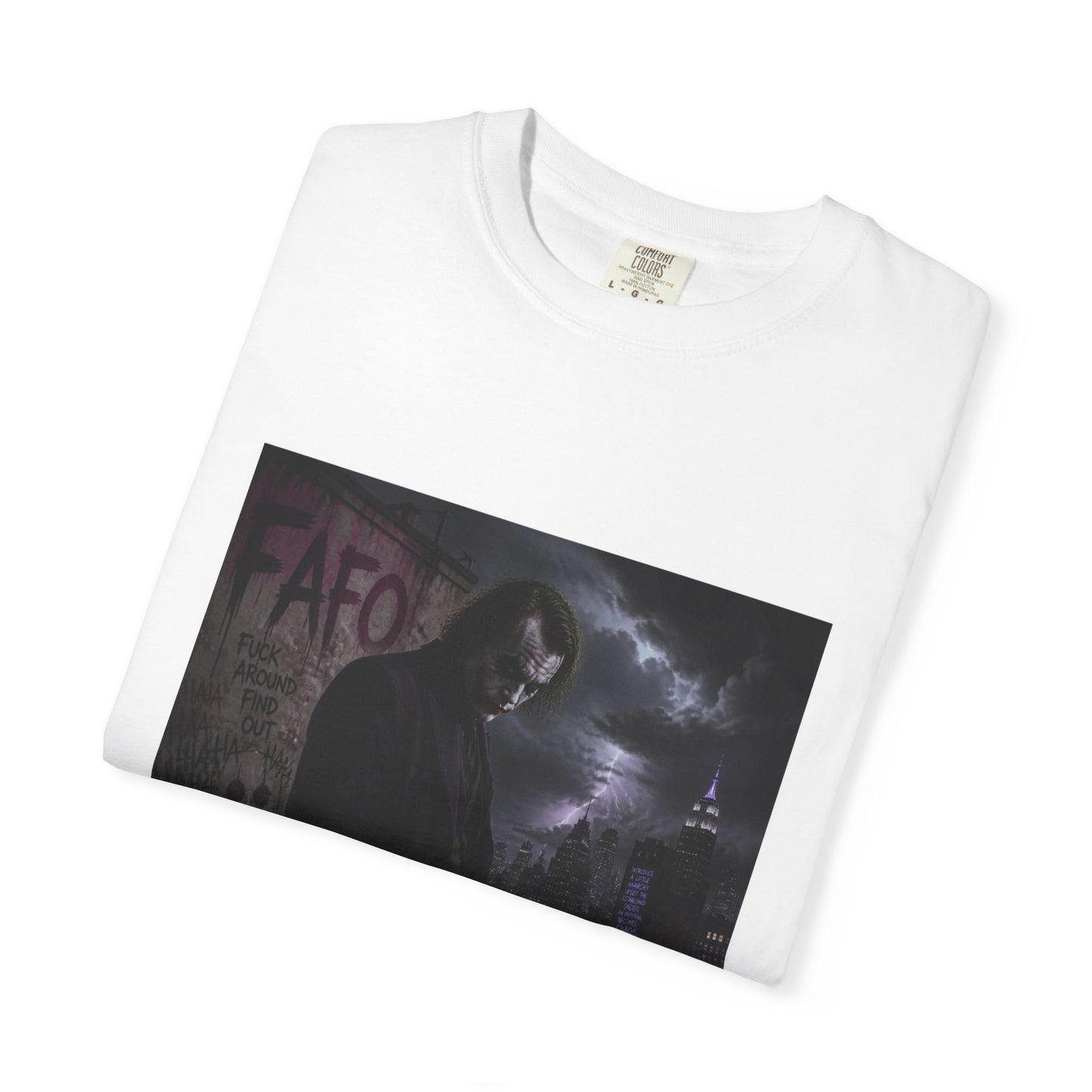 Dark Urban Noir T-Shirt — 'The Fafo Society' Skull Logo Tee