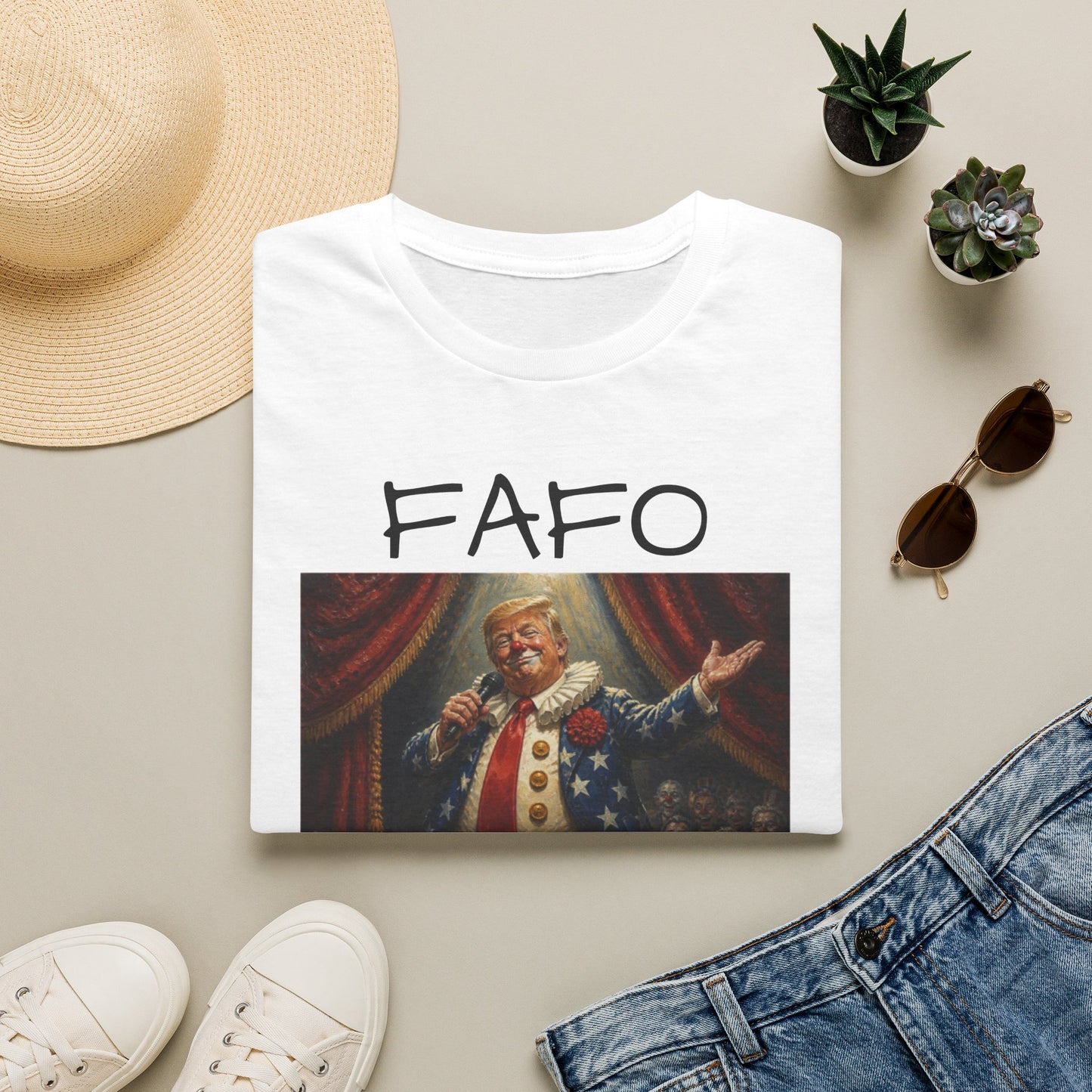 Graphic T‑Shirt FAFO Consequences Vintage King Portrait
