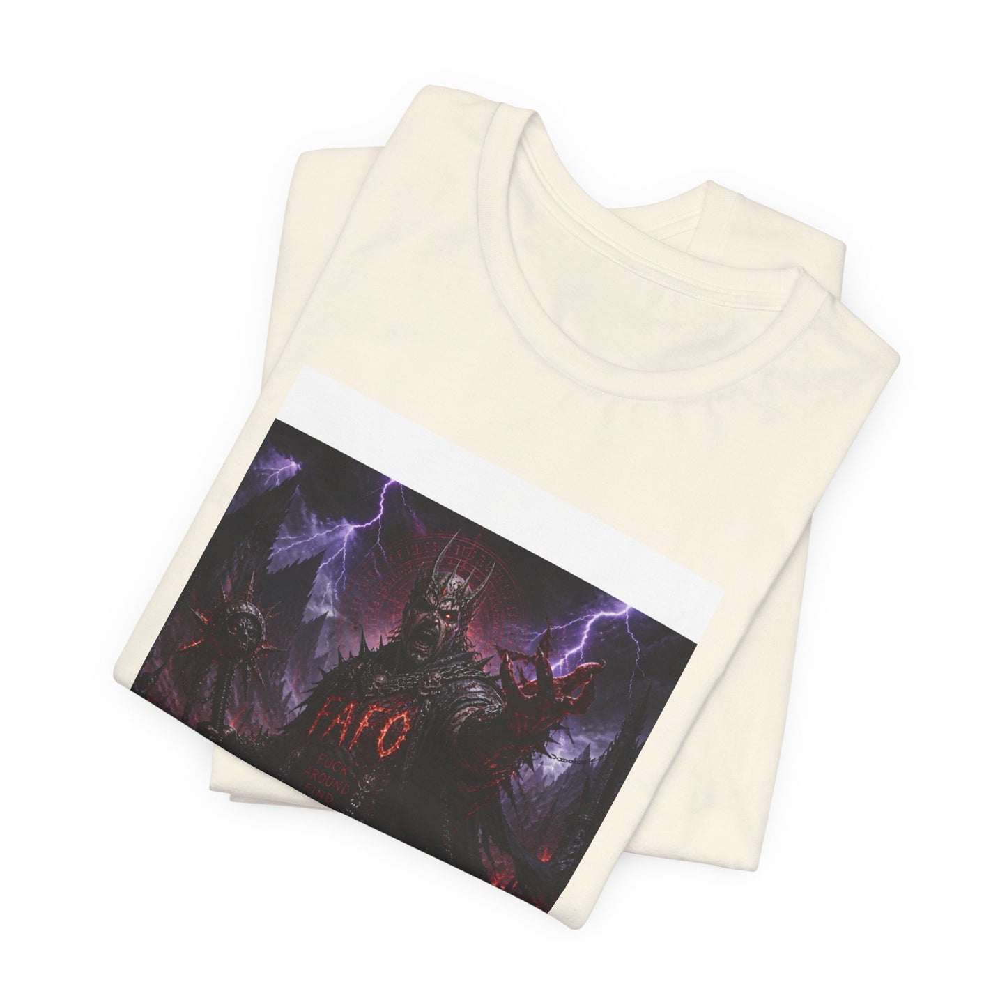 Demon King Graphic Tee – "AFO" Dark Fantasy Anime T-Shirt