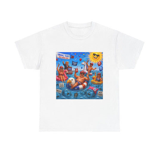 Beach Party T-Shirt — "Lifeguard Sharks" Summer Graphic Tee