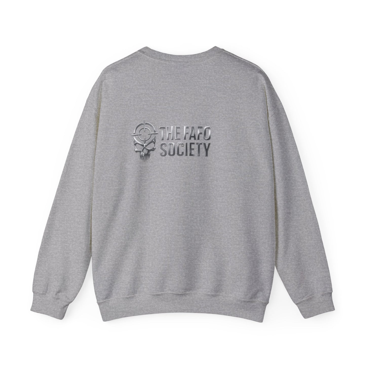 Political Satire Crewneck Sweatshirt — 'Trump Toll Booth' Graphic
