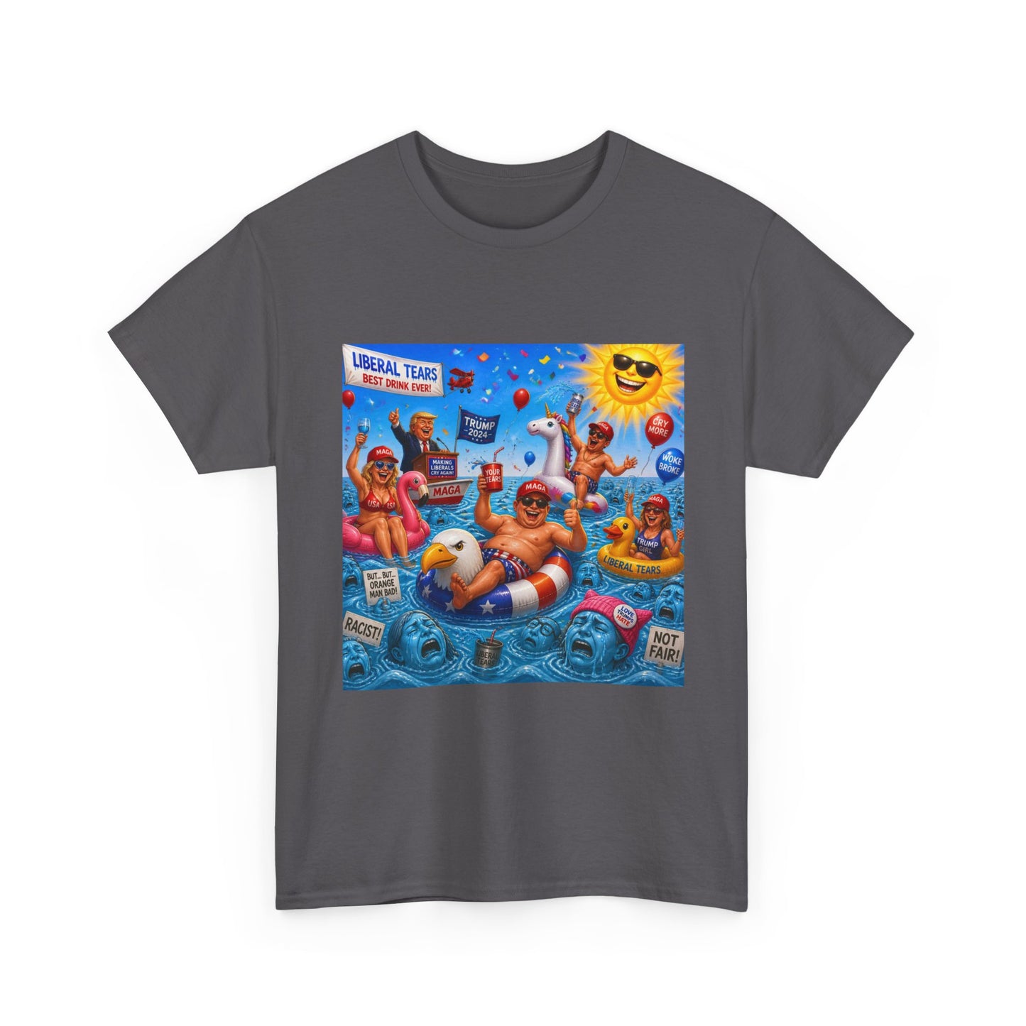 Beach Party T-Shirt — "Lifeguard Sharks" Summer Graphic Tee
