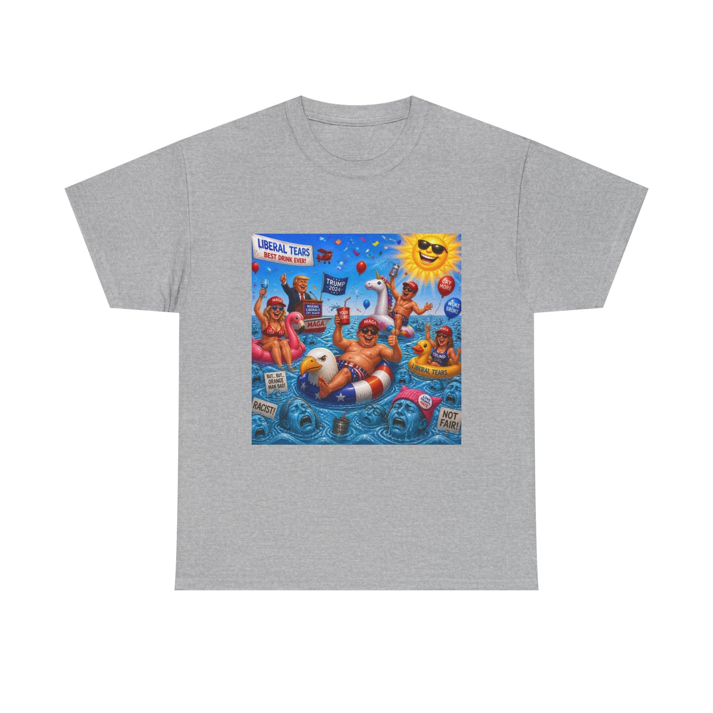 Beach Party T-Shirt — "Lifeguard Sharks" Summer Graphic Tee