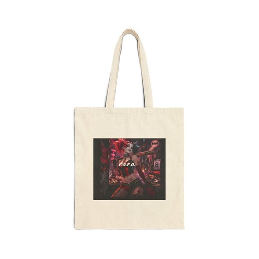 Vintage Rock Guitarist Canvas Tote Bag – 'REBEL' Music Poster Design