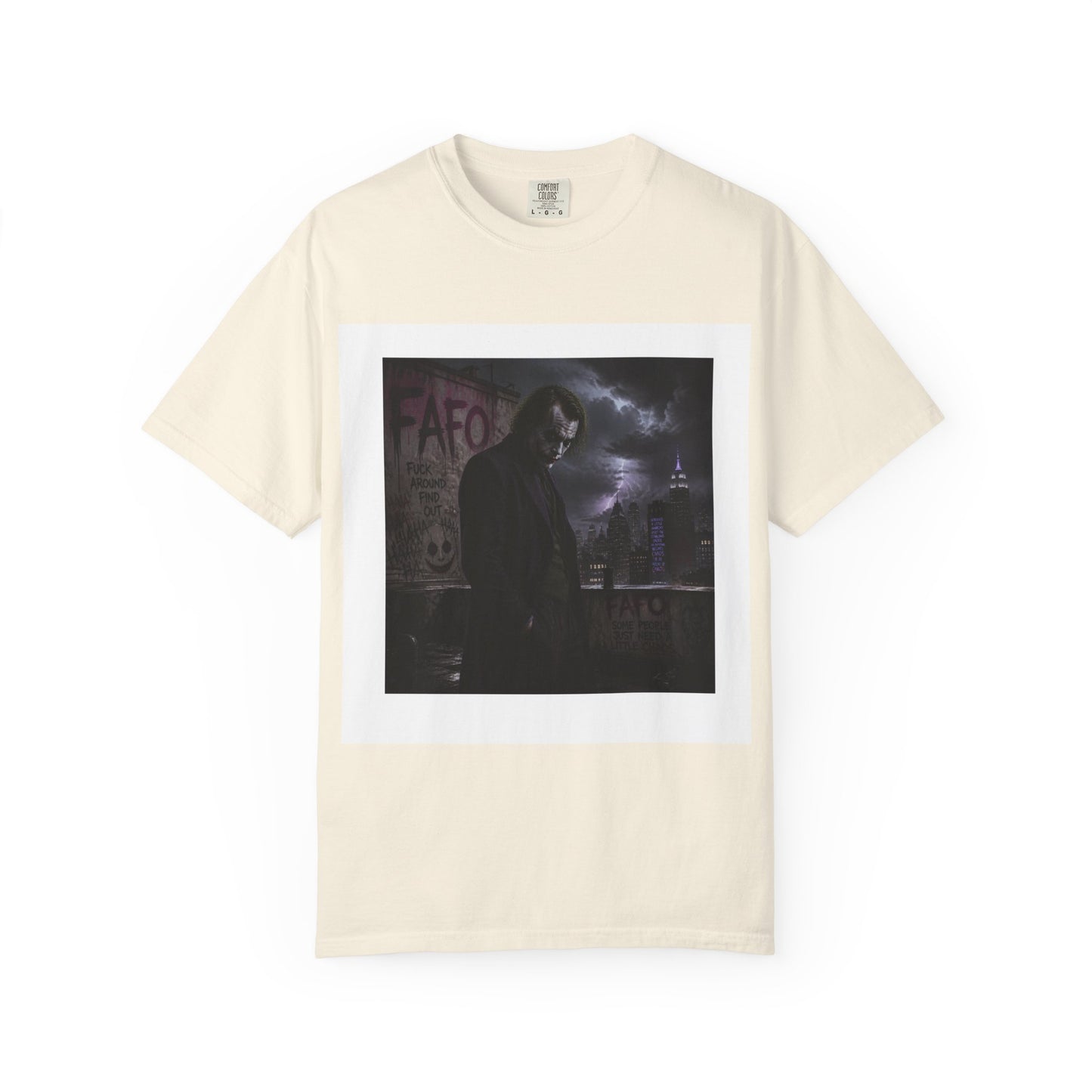 Dark Urban Noir T-Shirt — 'The Fafo Society' Skull Logo Tee