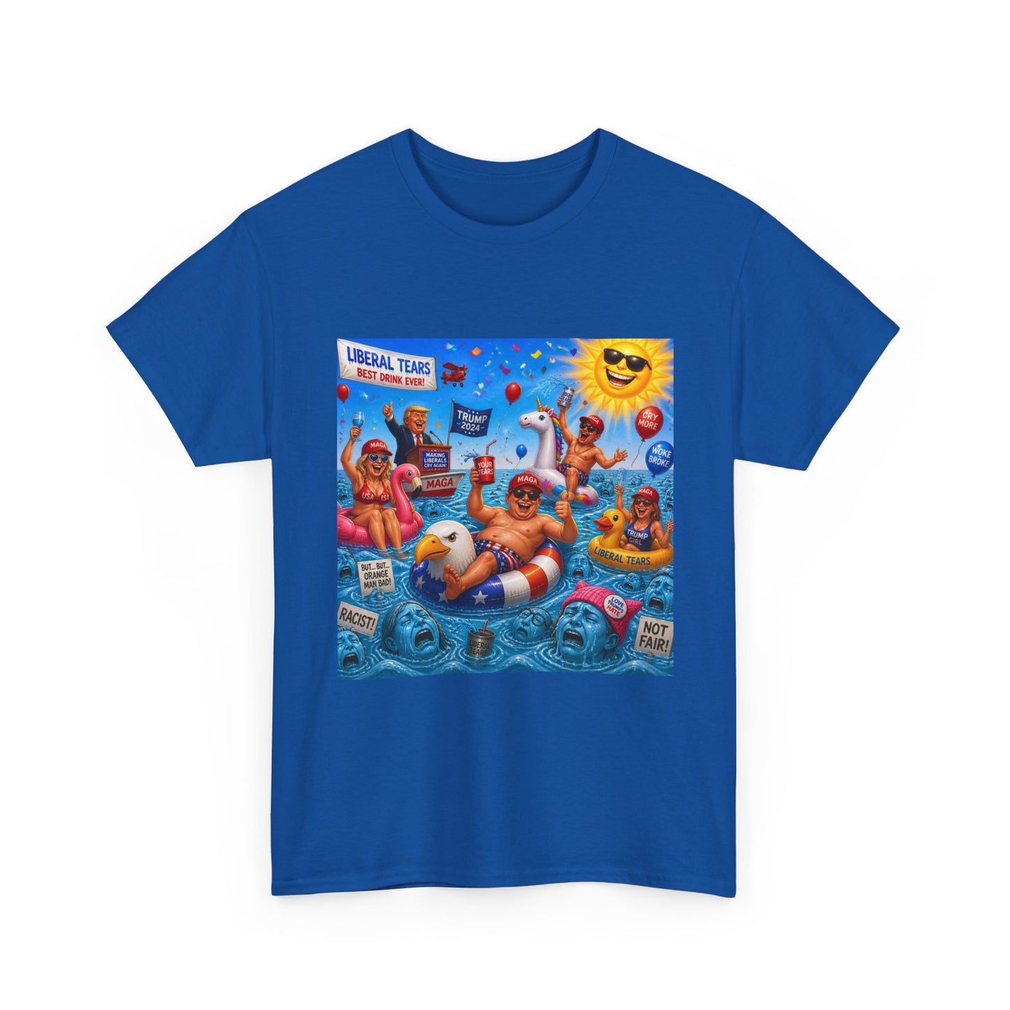 Beach Party T-Shirt — "Lifeguard Sharks" Summer Graphic Tee