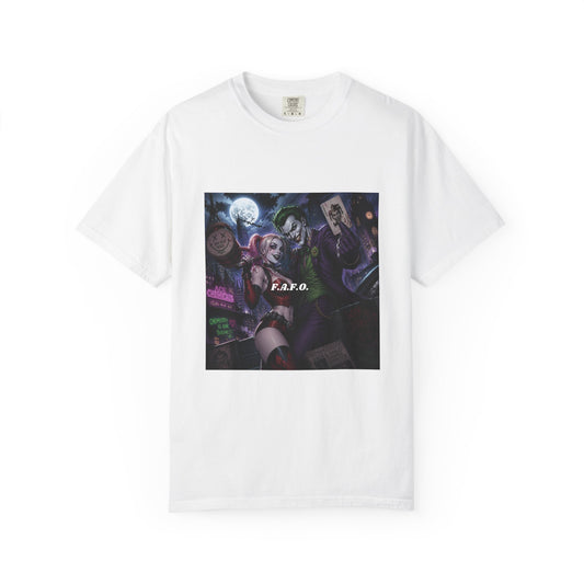 Graphic T-Shirt — The FAFO Society Joker & Harley Art Print