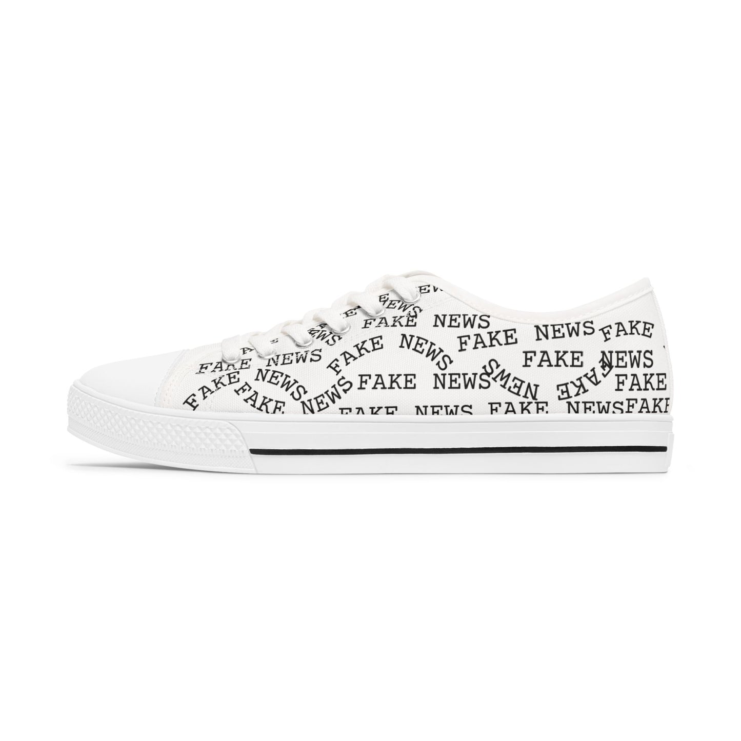 Women's Low Top 'FAKE NEWS' Shoes