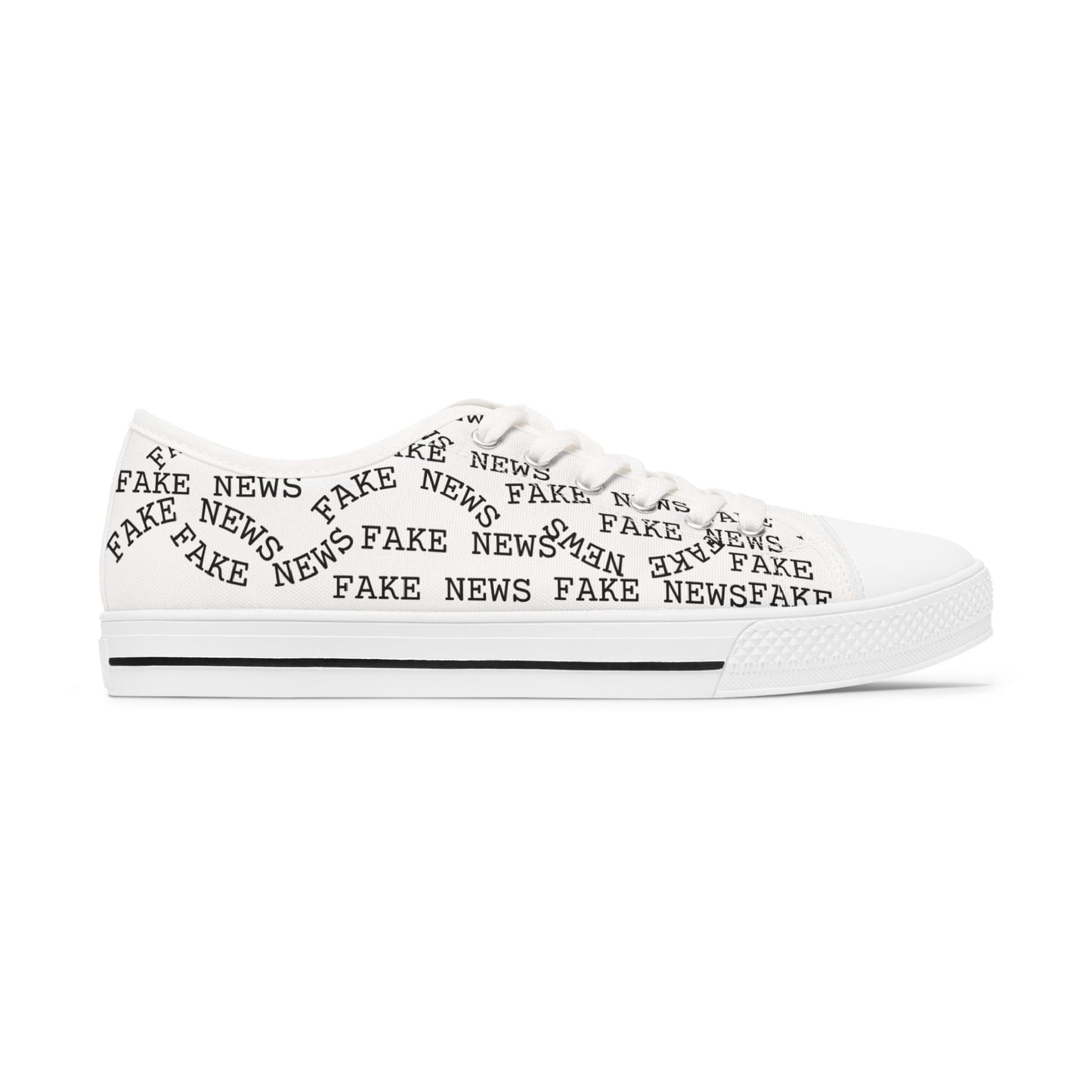 Women's Low Top 'FAKE NEWS' Shoes
