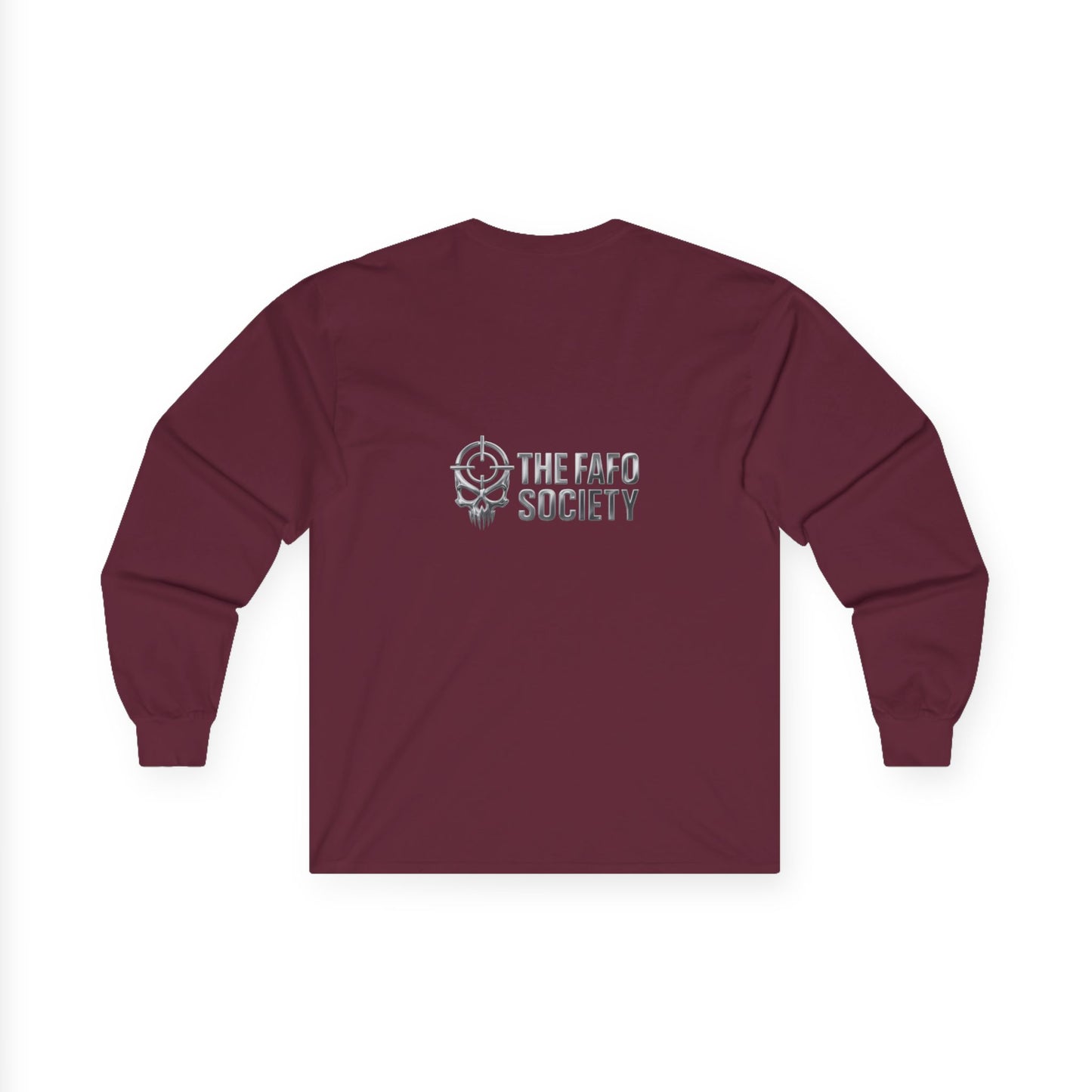 Long Sleeve Tee — Retro Arcade Collage "Trump Toll Booth" Design