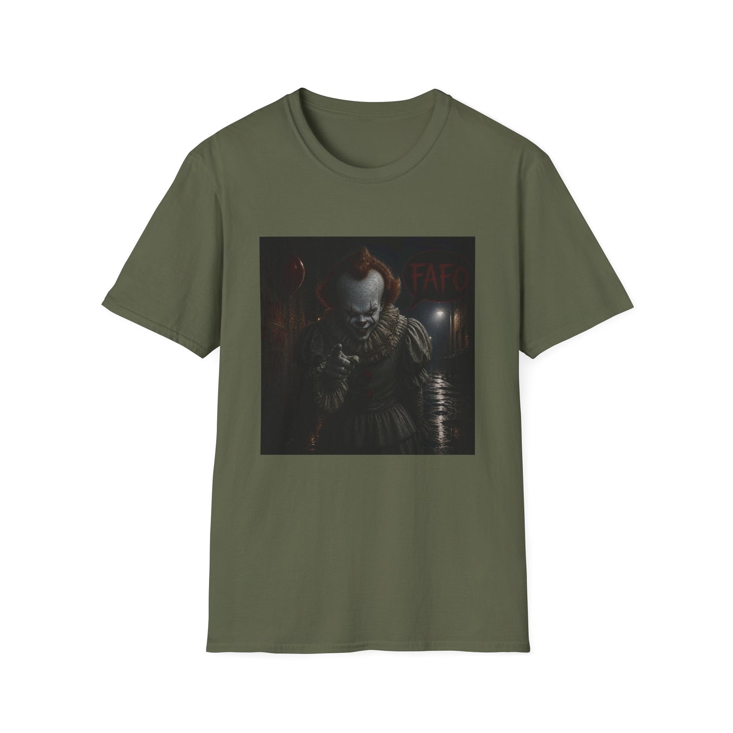 Horror Pennywise Clown T‑Shirt — Dark Creepy Stephen King Inspired Design